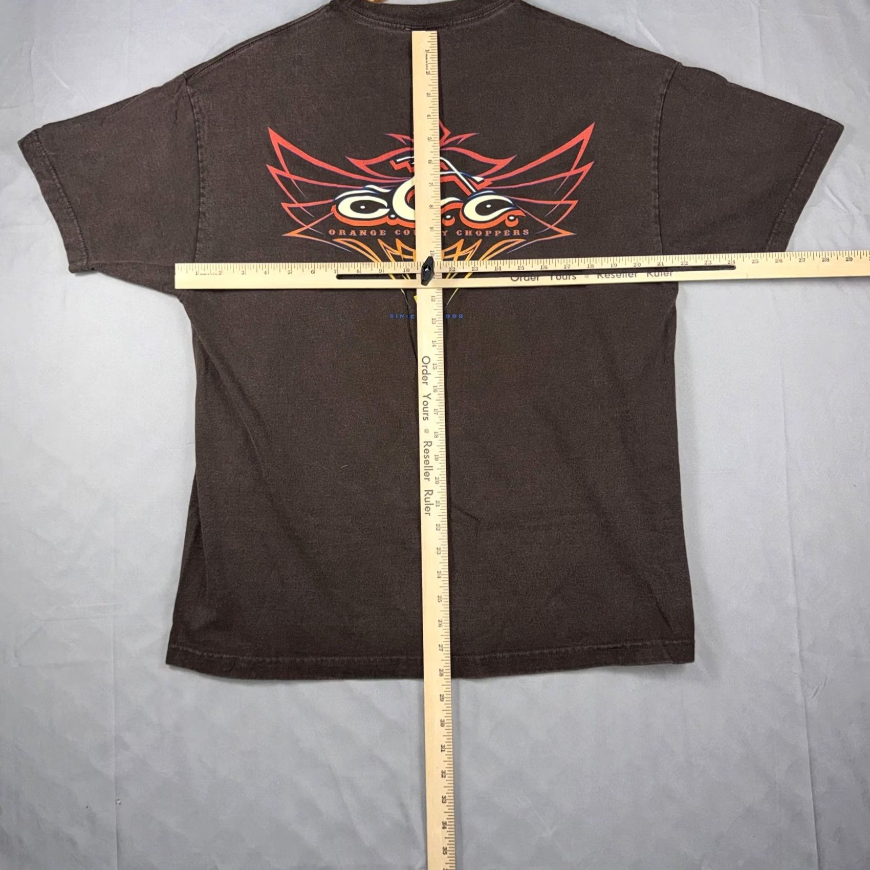 Vintage Orange County Choppers Shirt Mens XL Brown Tribal Graphic Tee Biker Motorcycle Size US XL / EU 56 / 4 - 7 Thumbnail