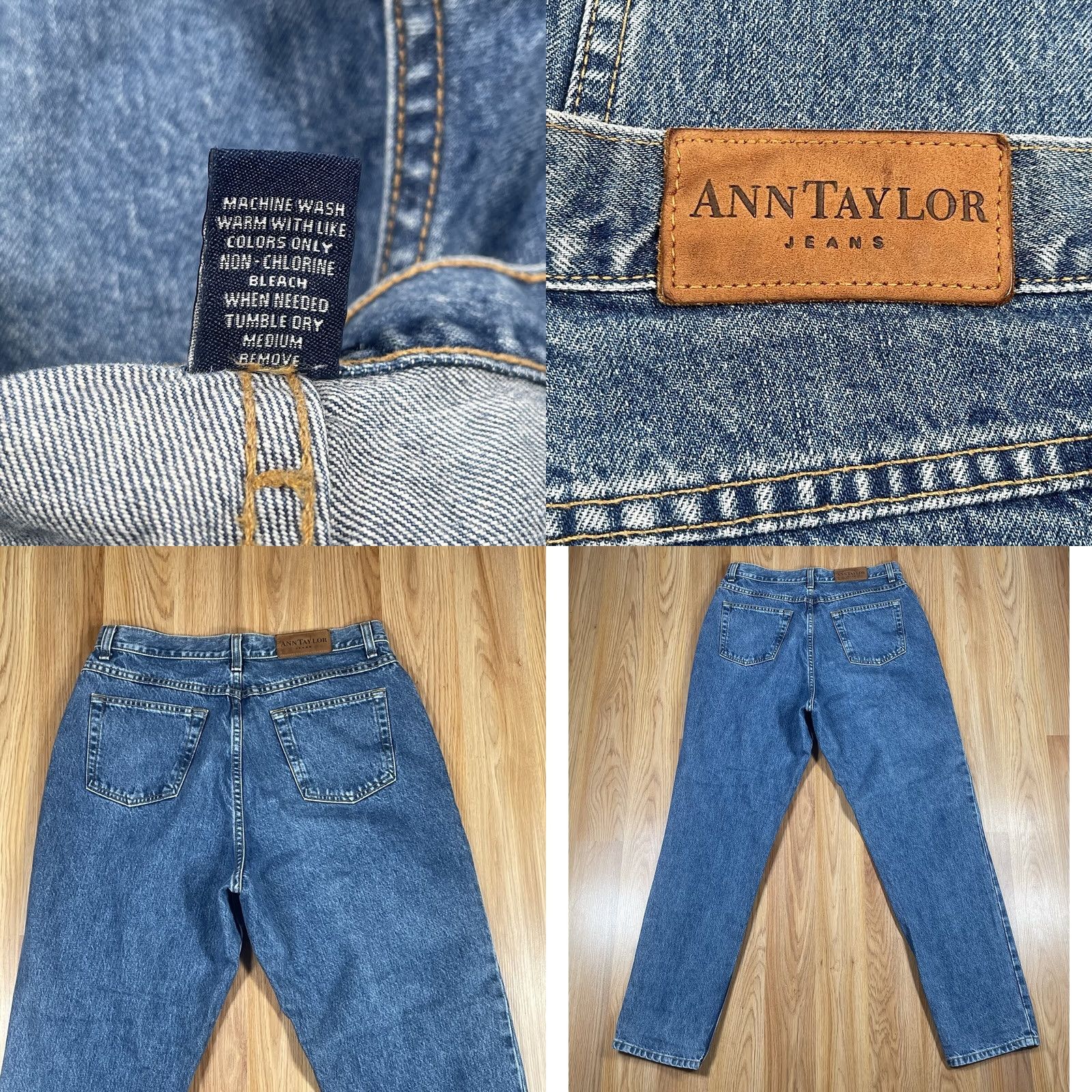 Ann Taylor Ann Taylor Jeans Womens 14 Slim High Rise Skinny Blue Denim Pants Cotton Size 36" / US 14 / IT 50 - 9 Thumbnail