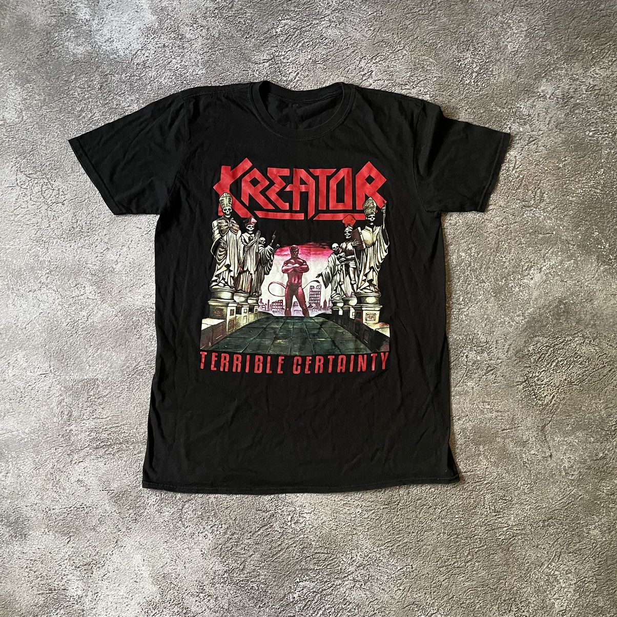 Vintage Vintage Kreator Band Tee Graphic Goth Punk Aesthetic Slim M Size US M / EU 48-50 / 2 - 3 Thumbnail