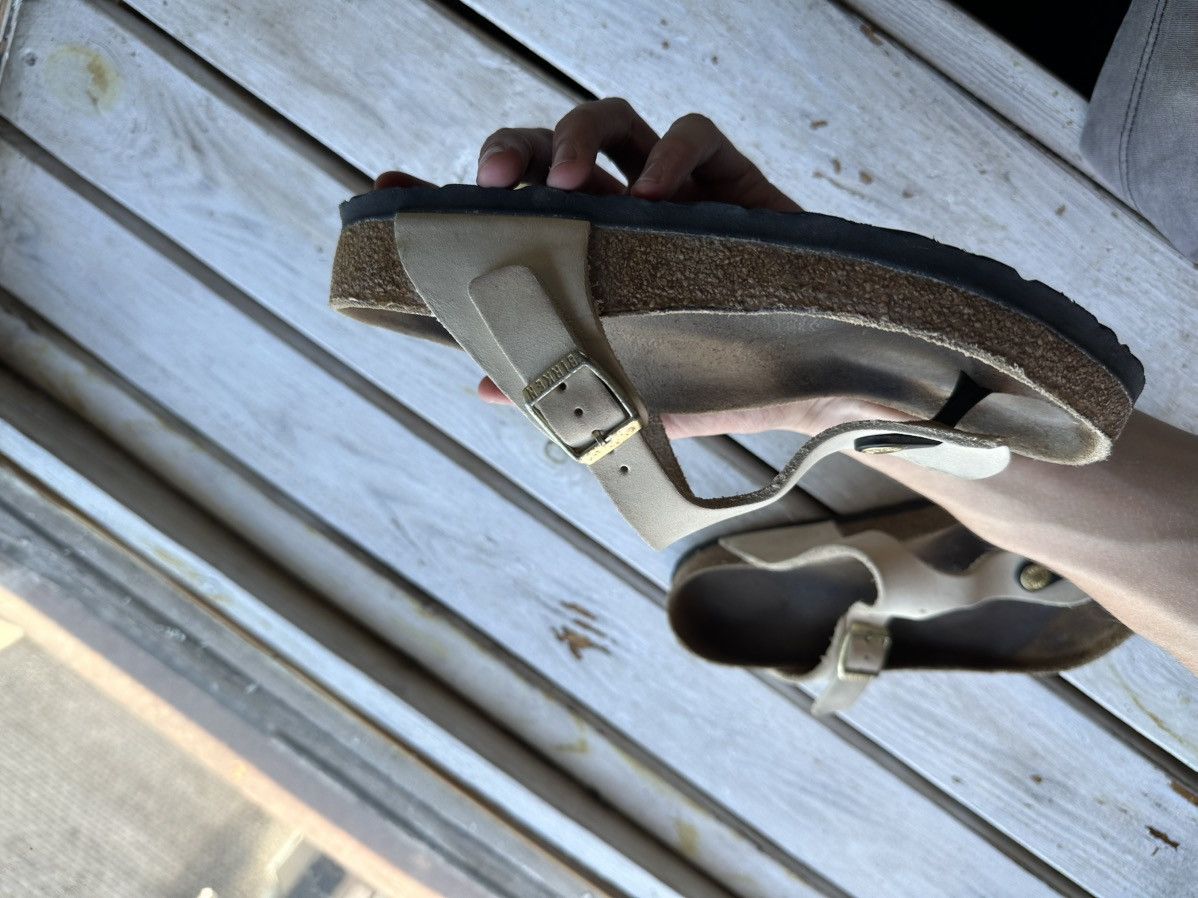 Birkenstock VNTG🚨 BIRKENSTOCK BEIGE LUXURY Y2K RARE WOMEN SLIDES Size US 7 / IT 37 - 12 Thumbnail