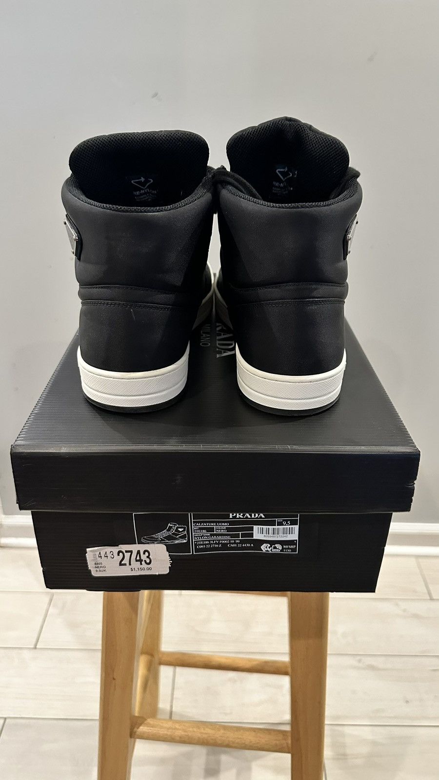 Prada Prada Re-Nylon Gabardine High 'Black' Size US 9.5 / EU 42-43 - 4 Thumbnail