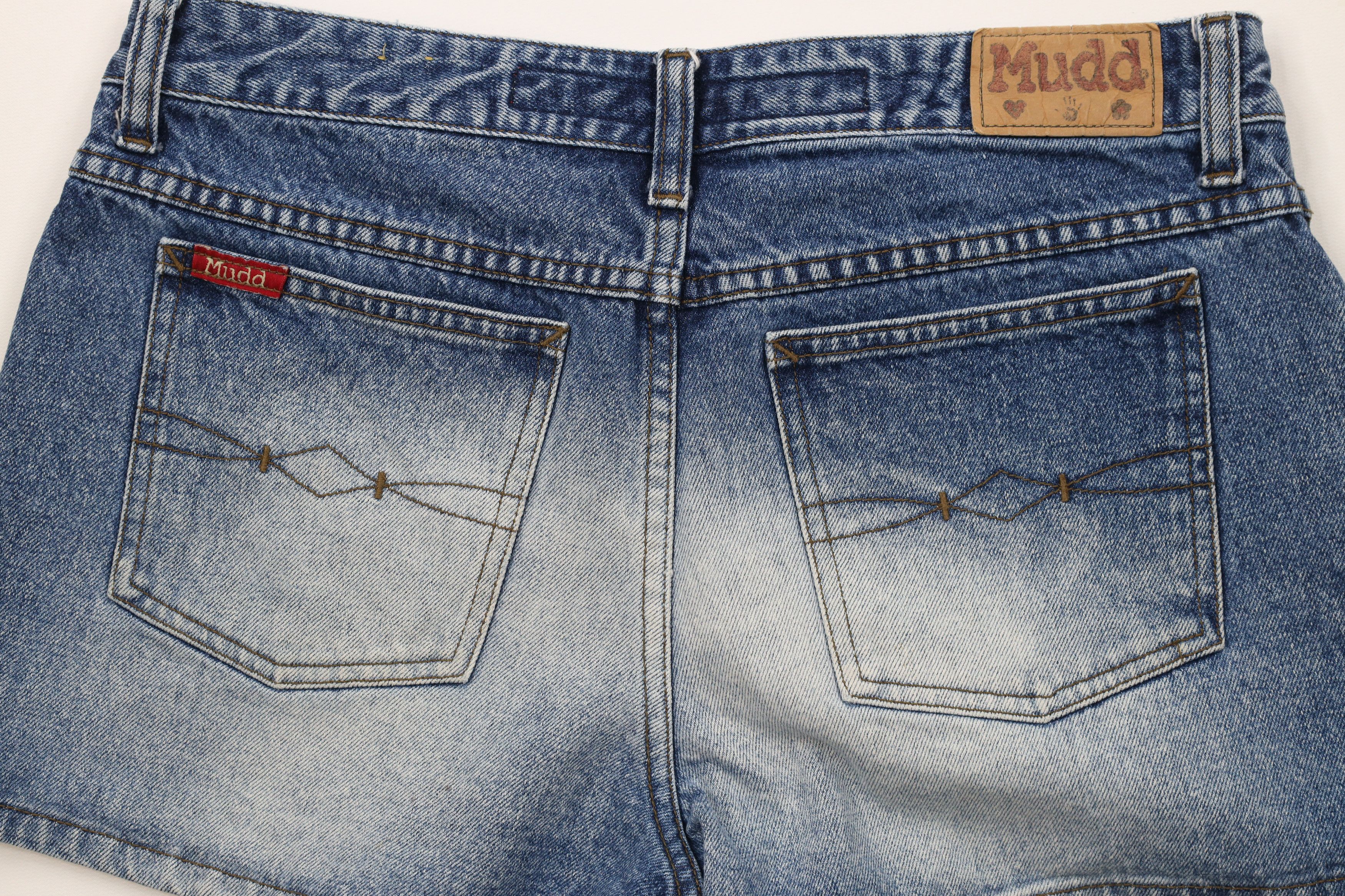 Vintage Vintage Y2K Mudd Jeans Denim Jean Shorts Jorts Blue Size 32" / US 10 / IT 46 - 9 Thumbnail