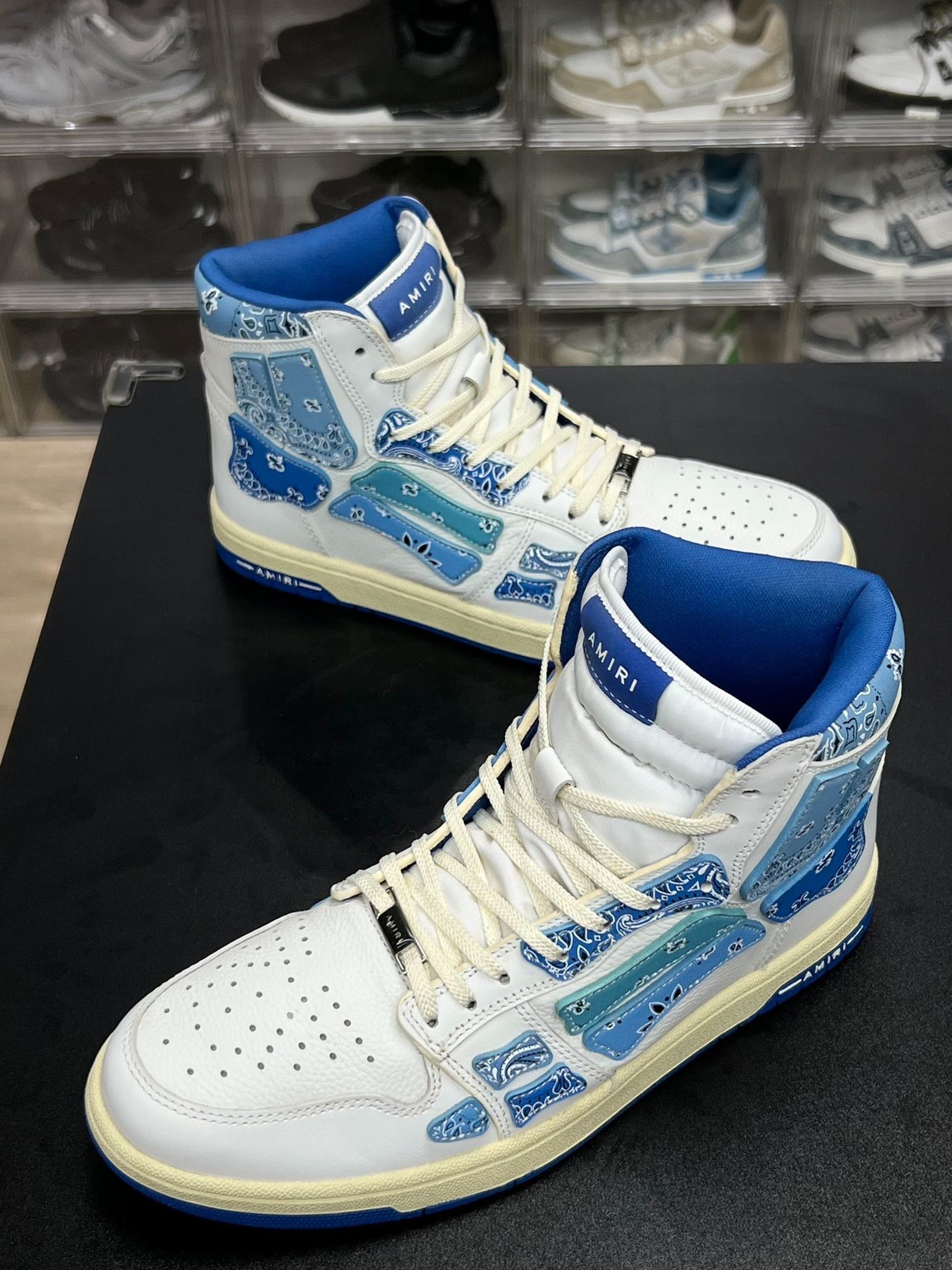 Amiri Amiri Blue Lowtop Sneakers 11 Men Size US 11 / EU 44 - 1 Thumbnail