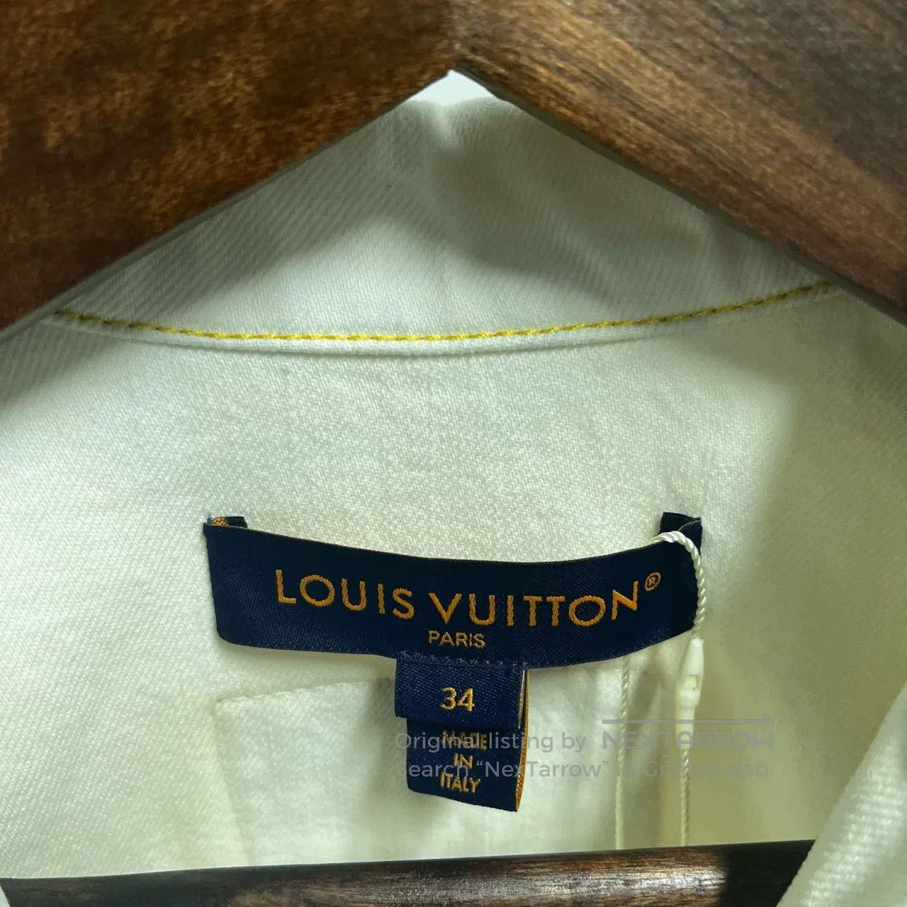 Louis Vuitton Louis Vuitton White Denim Jacket J1907. Size US XS / EU 42 / 0 - 3 Thumbnail