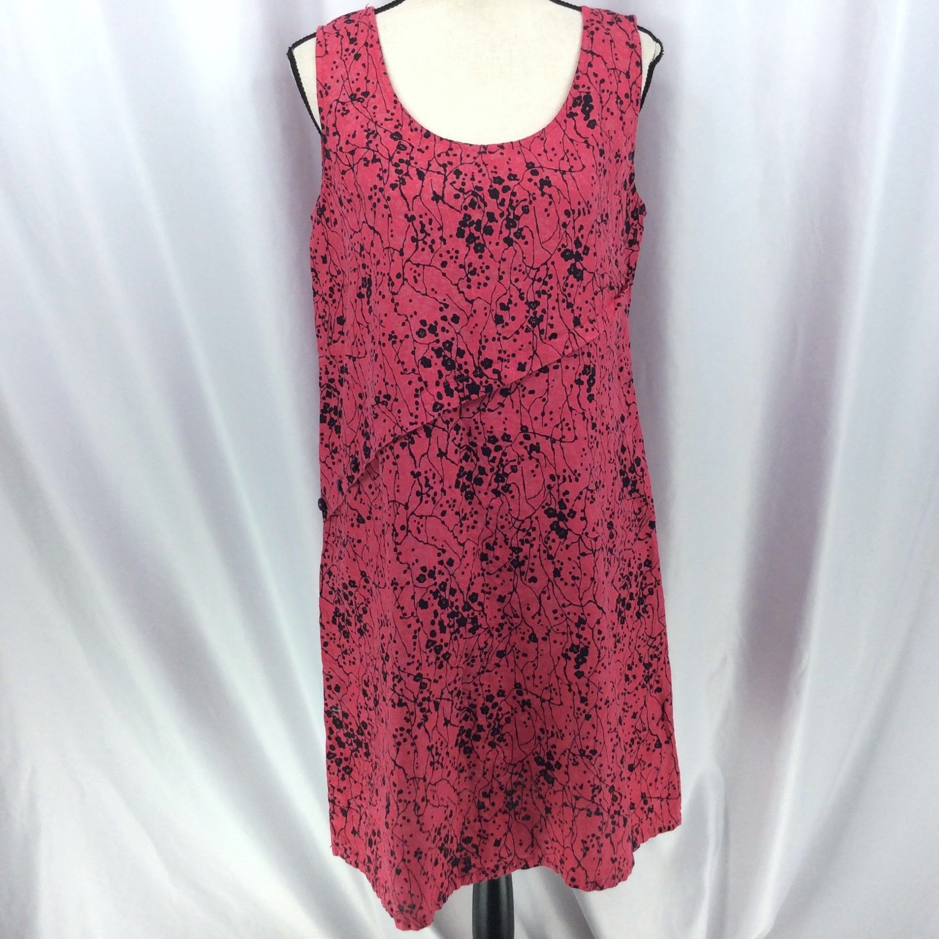 Habitat HABITAT Tank Dress 100% Linen Sleeveless Sundress Floral | Grailed