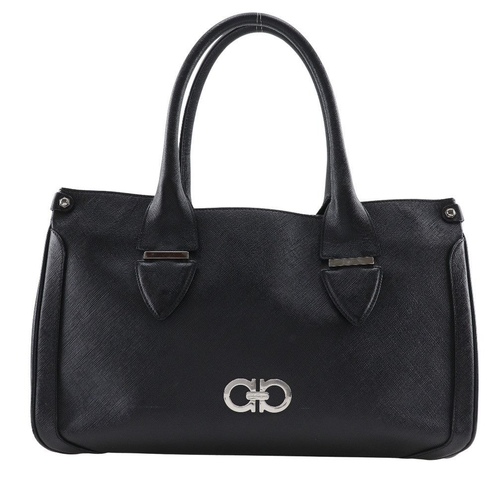 Salvatore Ferragamo Salvatore Ferragamo Salvatore Ferragamo Gancini Saffiano Handbag Leather Handbag DY-21 7814 DUTY FREE for USA Size ONE SIZE - 1 Thumbnail