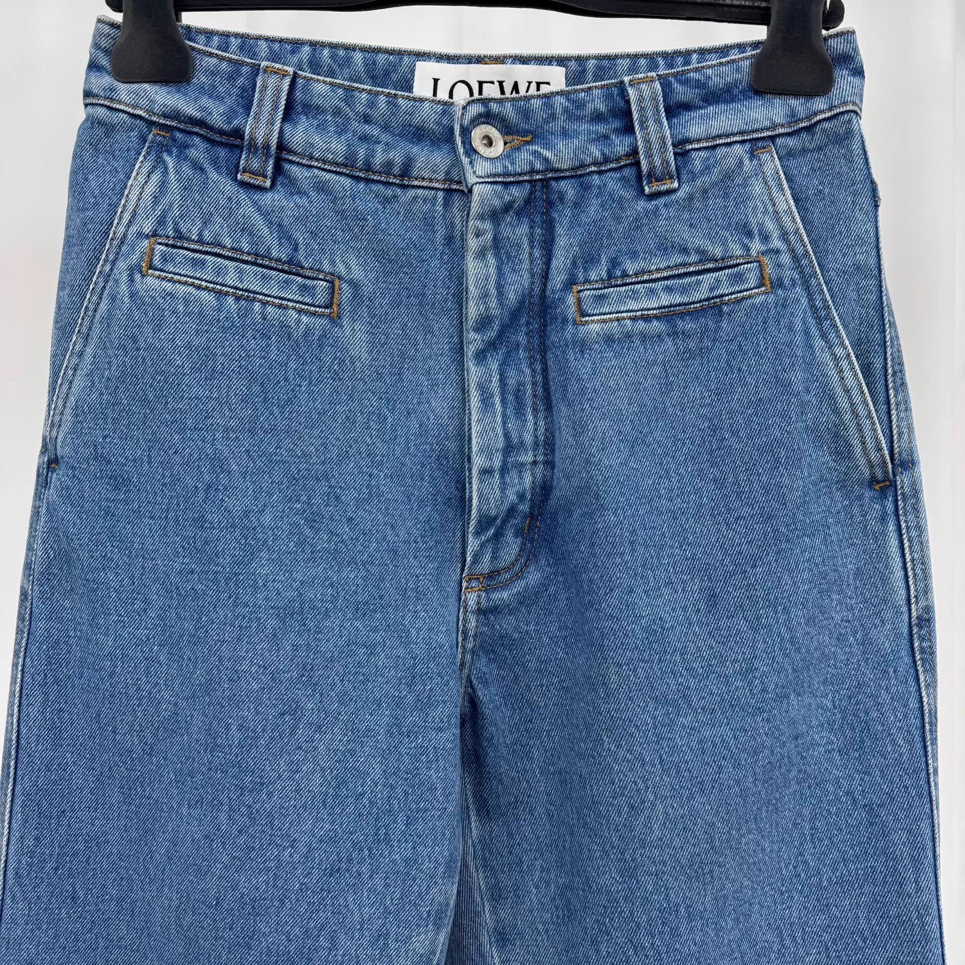 Loewe Loewe Washed Leather Patch Jeans 34 99 New Size 24" / US 00 / IT 34 - 3 Thumbnail