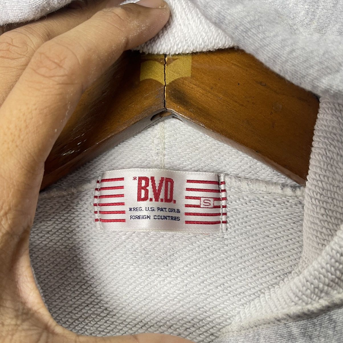 Japanese Brand Vintage B.V.D Minimal Zip Hoodie Heather Grey Size US S / EU 44-46 / 1 - 8 Thumbnail