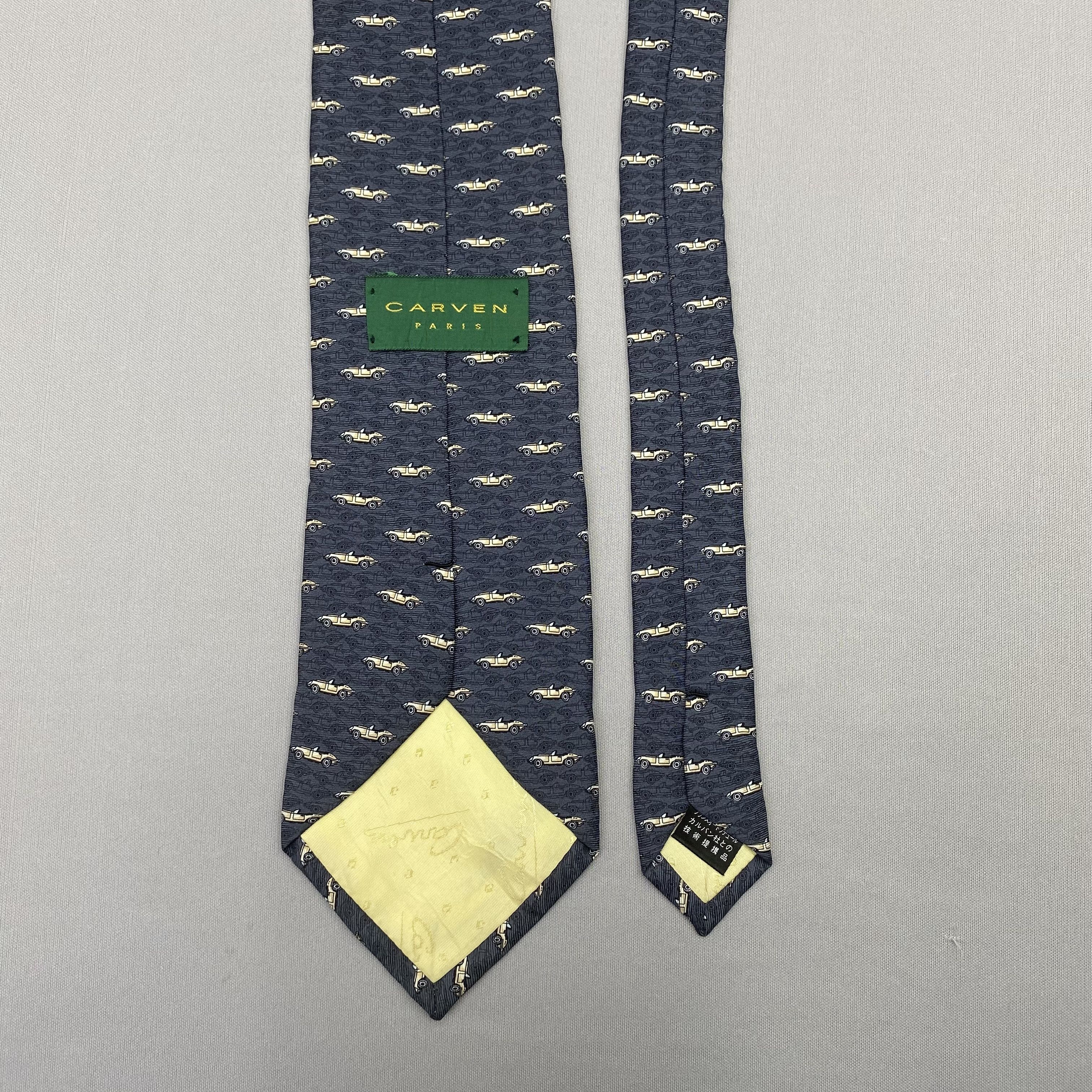 Carven Vintage Carven SILK Necktie Cravate Pure Silk Neck Tie Size ONE SIZE - 6 Thumbnail
