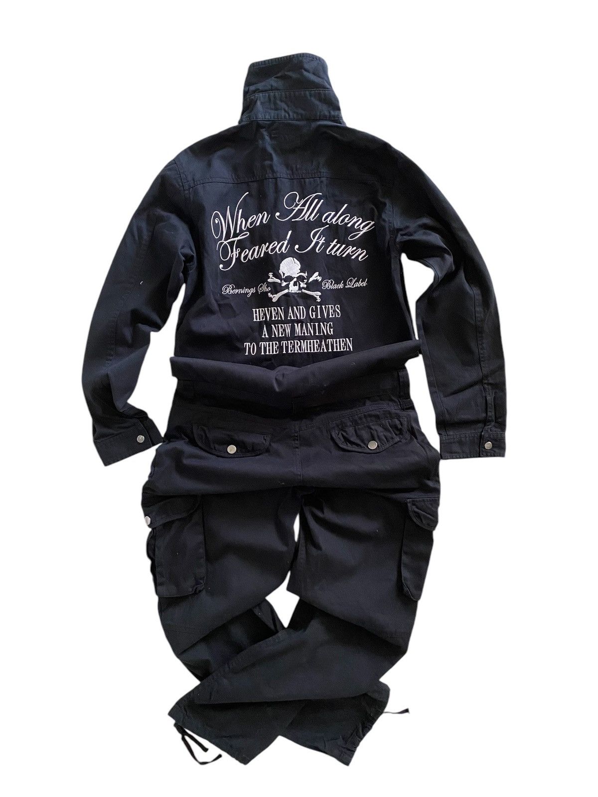 Japanese Brand × Seditionaries 💥 Black Label multi poket coveralls Skull Logo Size US M / EU 48-50 / 2 - 3 Thumbnail