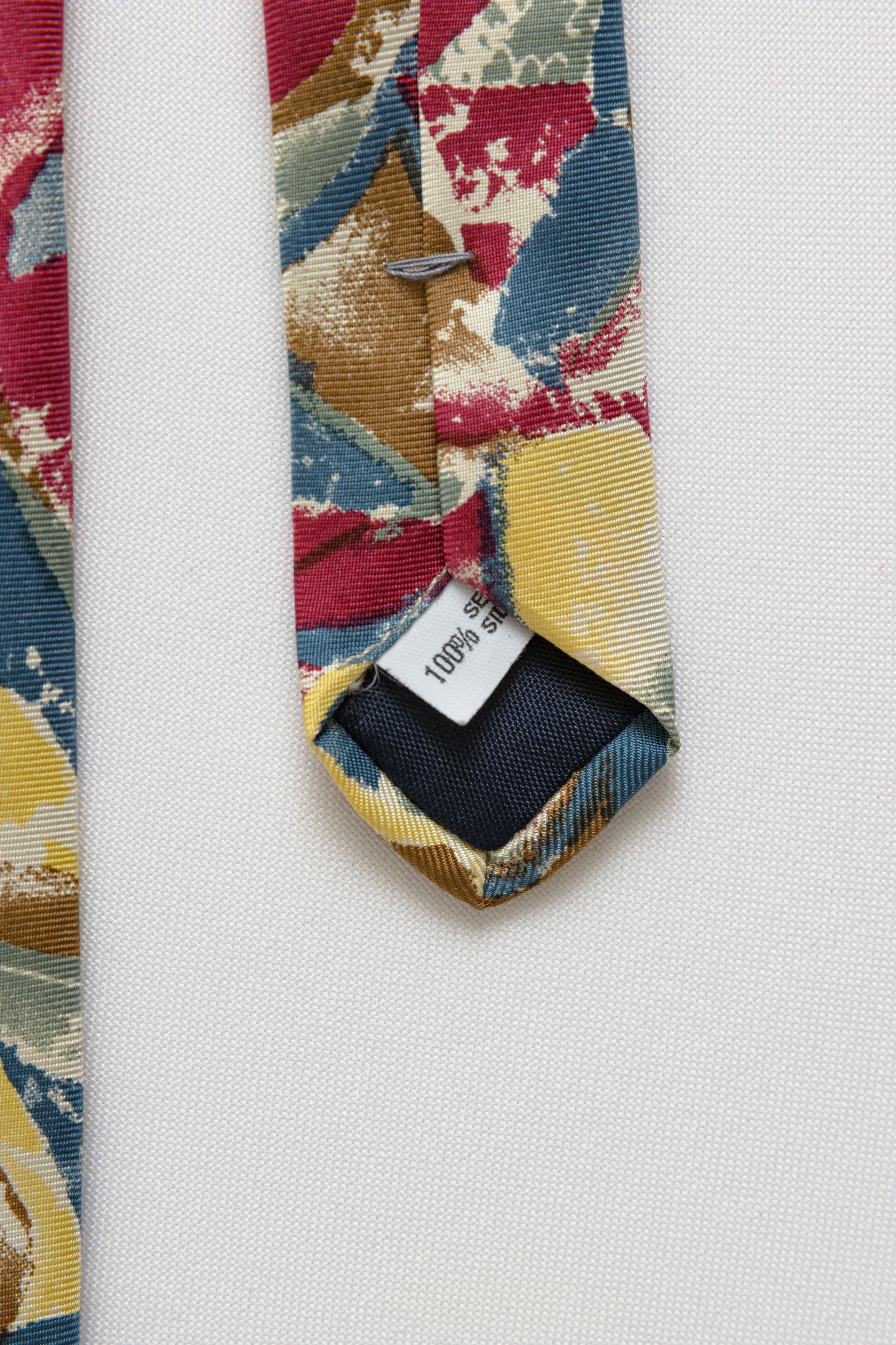 Japanese Brand man Tie abstract pattern print necktie silk tie 065 Size ONE SIZE - 7 Thumbnail