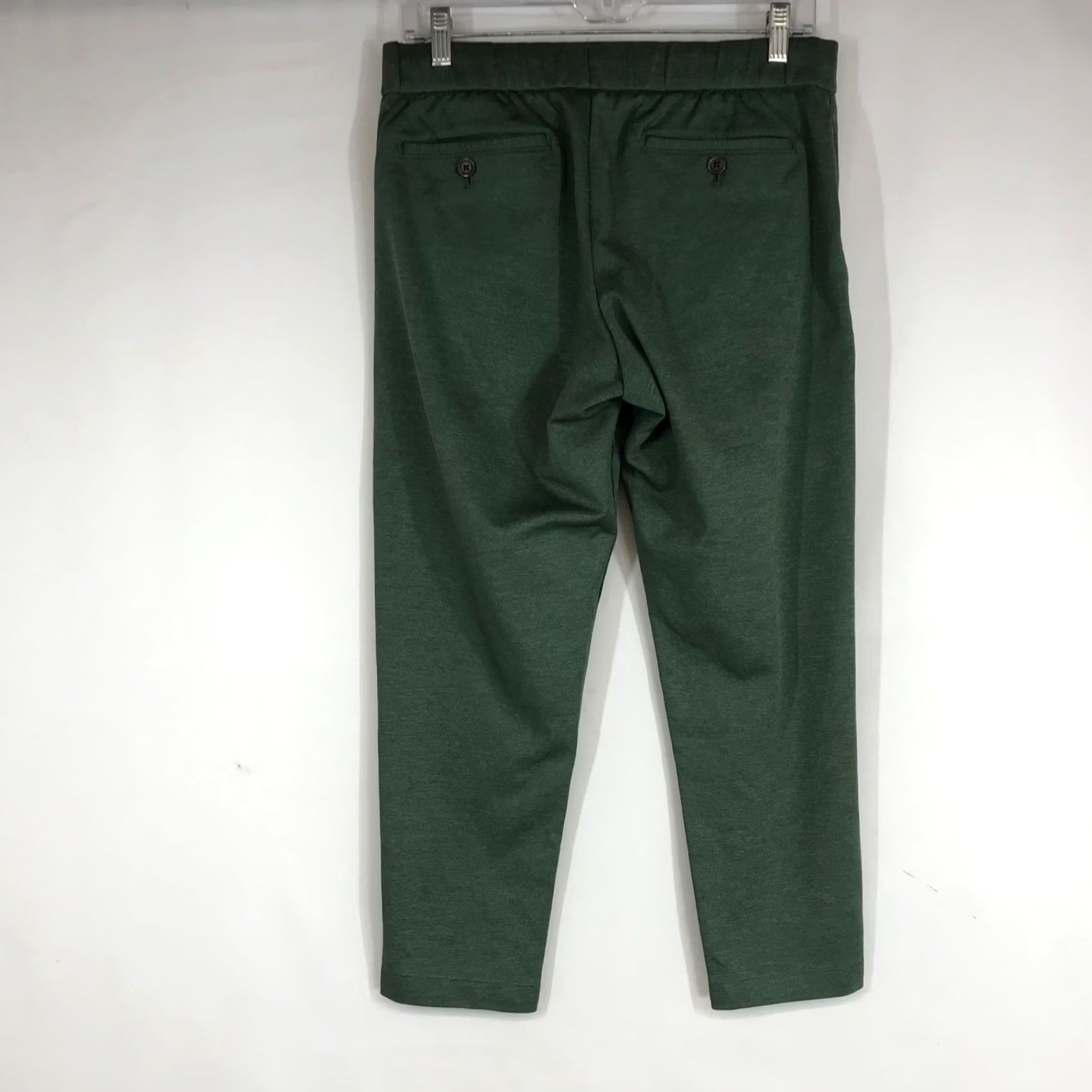 Bonobos Bonobos Mens Tapered Knit Trouser Pants Forest Green Short Size S Elastic Back Size US 29 - 4 Thumbnail