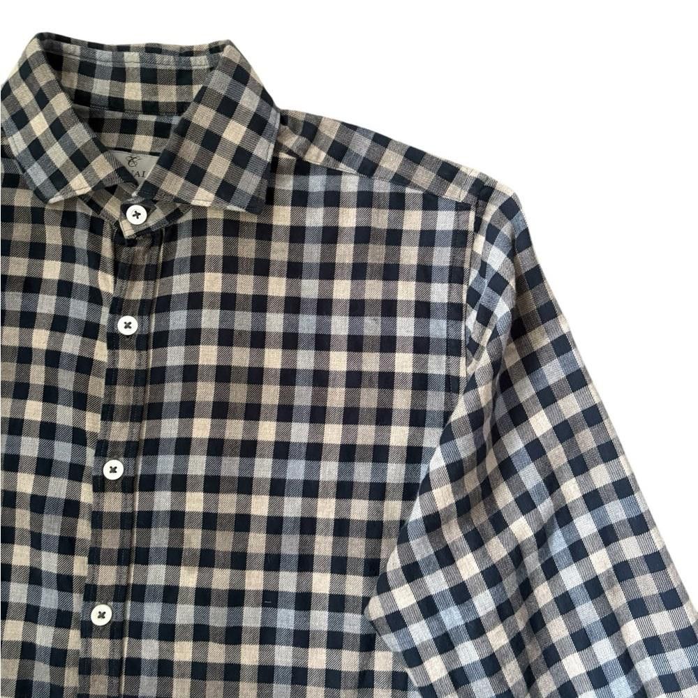 Canali Canali Made in Italy Cotton Checkered Shirt Size M Size US M / EU 48-50 / 2 - 6 Thumbnail