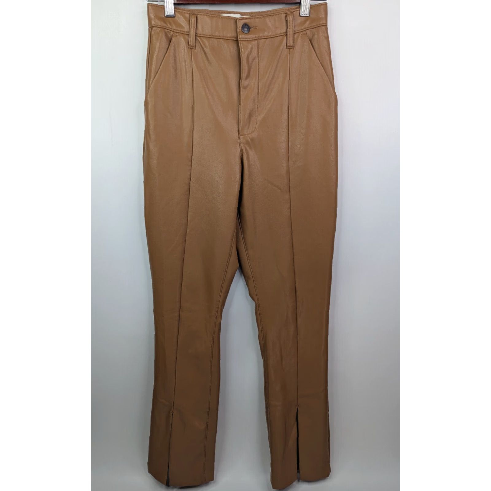 Abercrombie & Fitch Abercrombie & Fitch Pant 27 Skinny High Rise Faux Leather - Brown - Women - 27 - Multicolor? Size 27" / US 4 / IT 40 - 2 Thumbnail