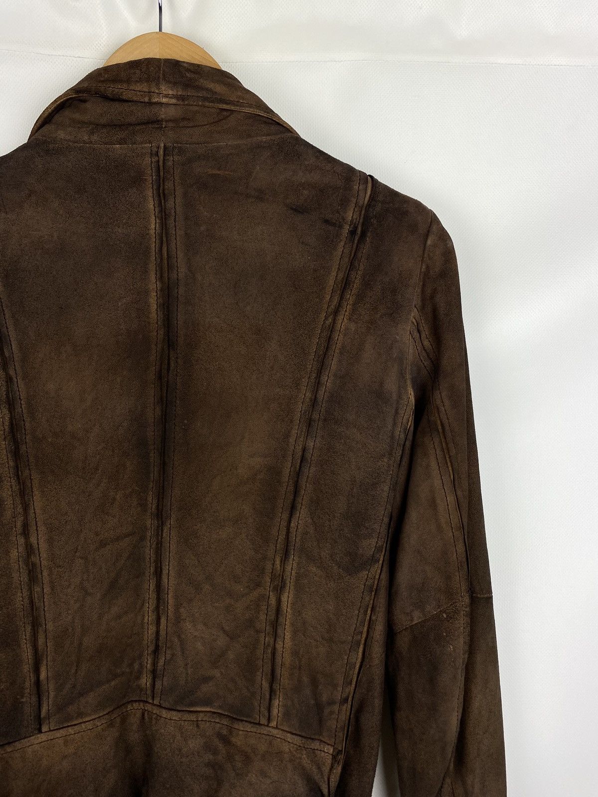 Designer × Muubaa Muubaa ladies goat suede avant-garde biker jacket Size M / US 6-8 / IT 42-44 - 19 Thumbnail