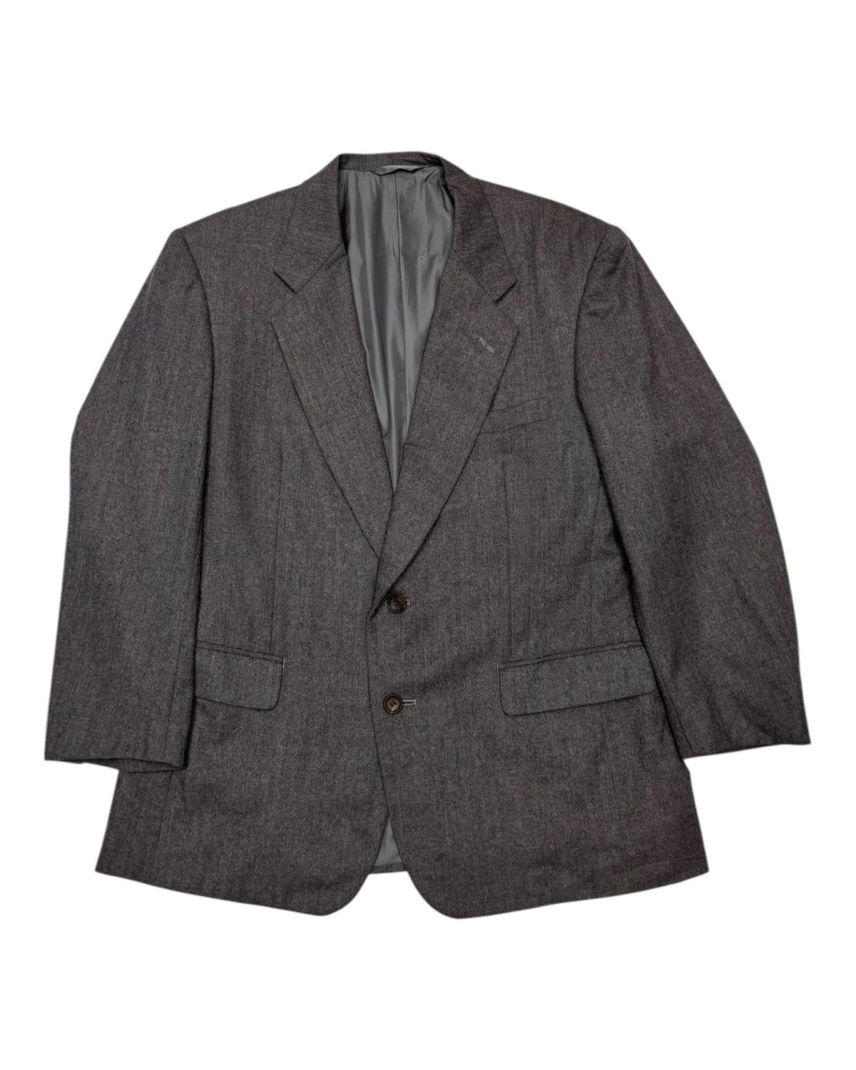 Christian Dior Monsieur × Vintage CHRISTIAN DIOR WOOL GREY BLAZER JACKET COAT Size US S / EU 44-46 / 1 - 2 Thumbnail