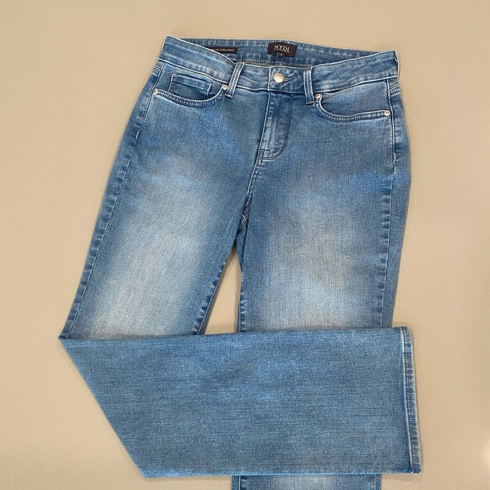 NYDJ NYDJ Marilyn Straight Lift Tuck Jeans - 4 Size 27" / US 4 / IT 40 - 2 Thumbnail