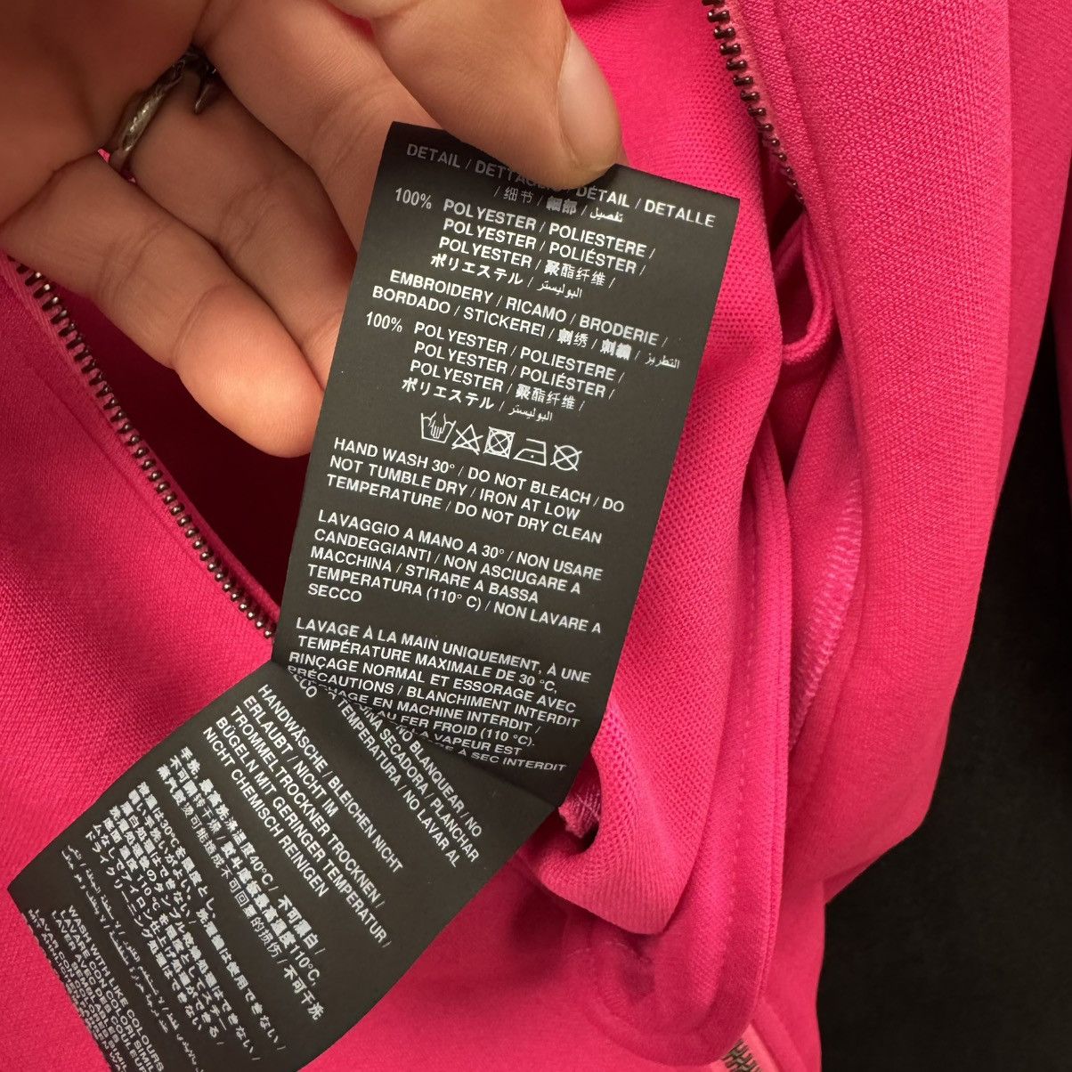Palm Angels Palm Angels Pink Track Jacket Size US XXL / EU 58 / 5 - 7 Thumbnail