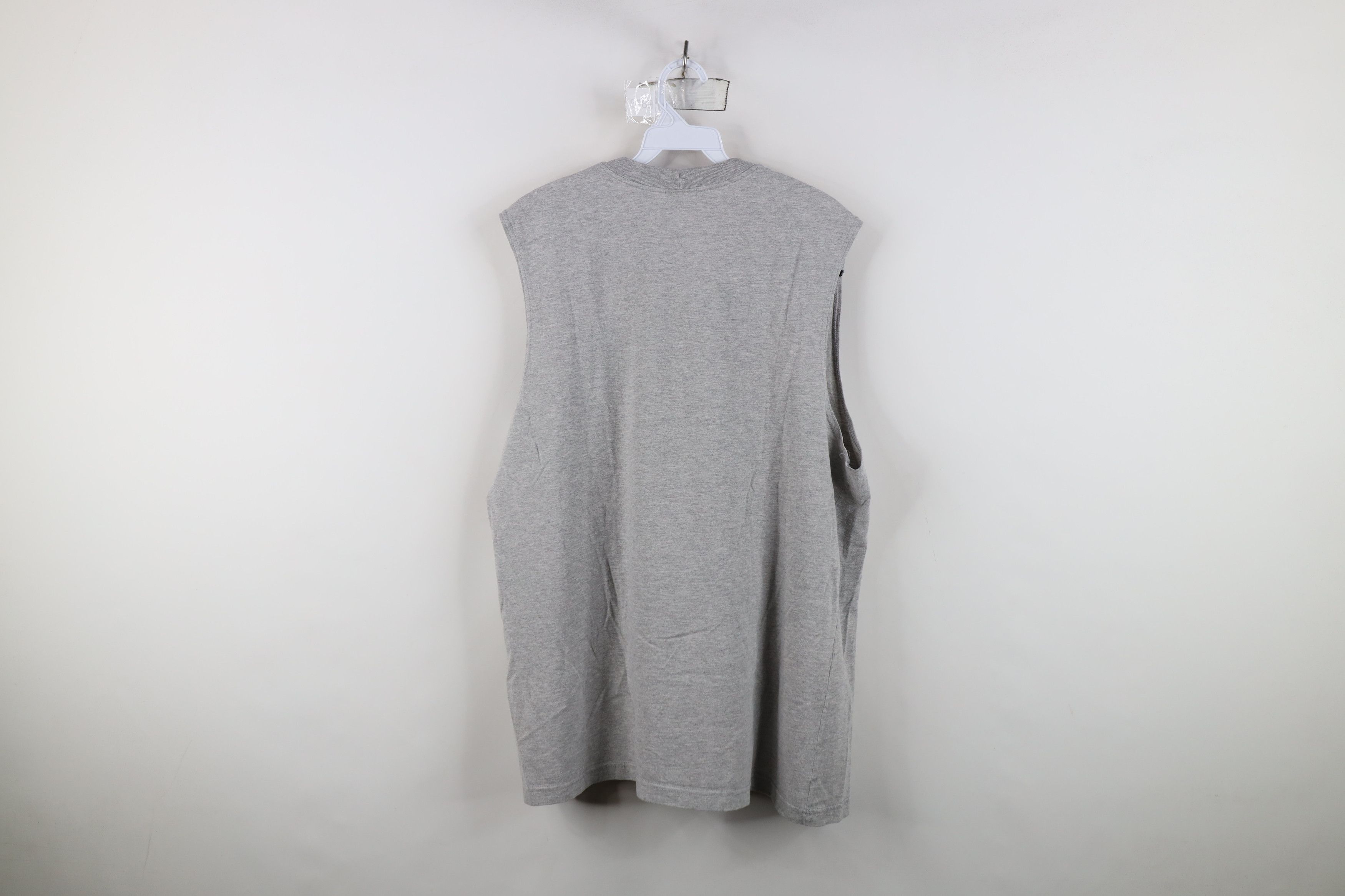 Nike Vintage 90s Y2K Nike Scott Center Swoosh Muscle T-Shirt Gray Size US L / EU 52-54 / 3 - 10 Thumbnail
