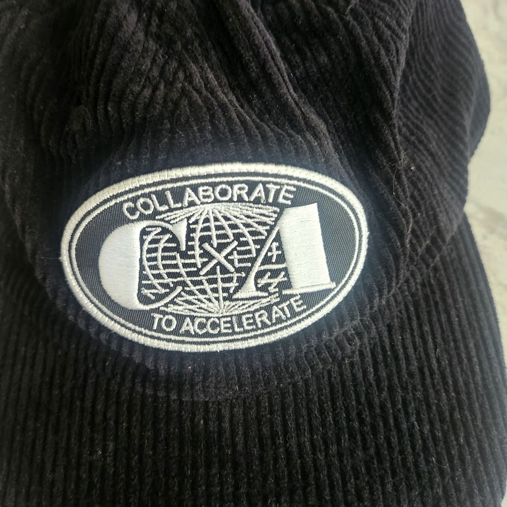 AS Colour Colour Corduroy Hat Black Strapback Cap Baseball Cap Men Adjustable Schedule/Travel? Size ONE SIZE - 3 Thumbnail