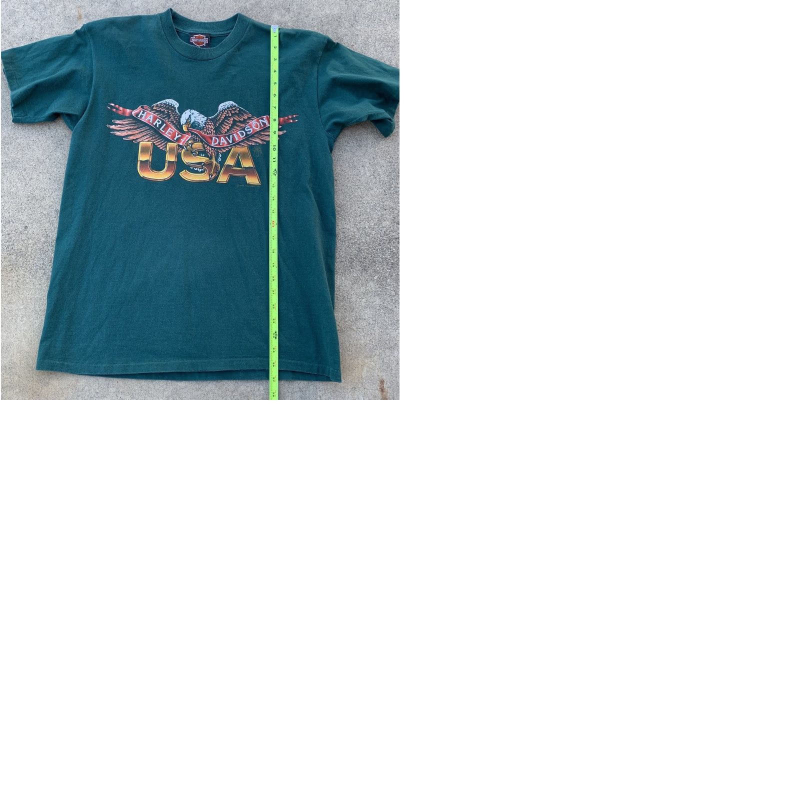Harley Davidson VINTAGE Harley-Davidson USA Eagle T-Shirt Men Size M Green 1989 Single Stitch Graphic Tee Size US M / EU 48-50 / 2 - 9 Thumbnail