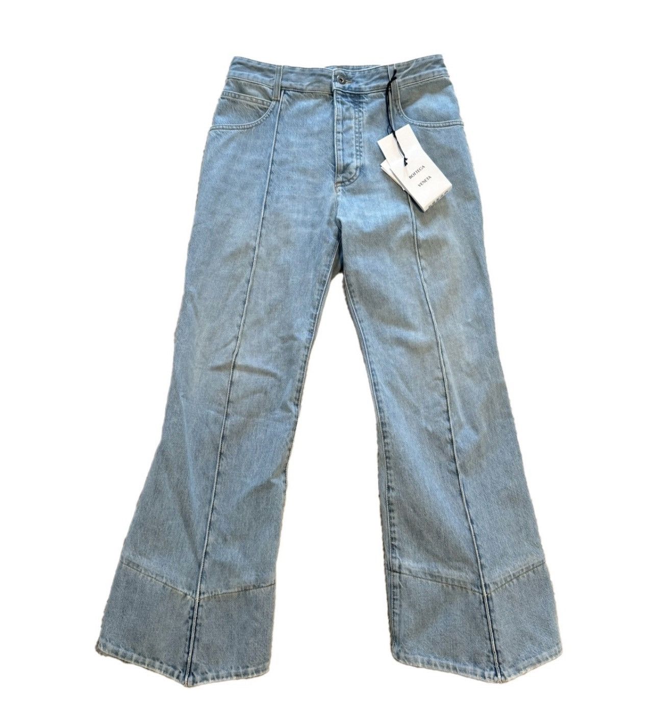 Bottega Veneta Curved light wash blue denim pants Size US 29 - 4 Thumbnail