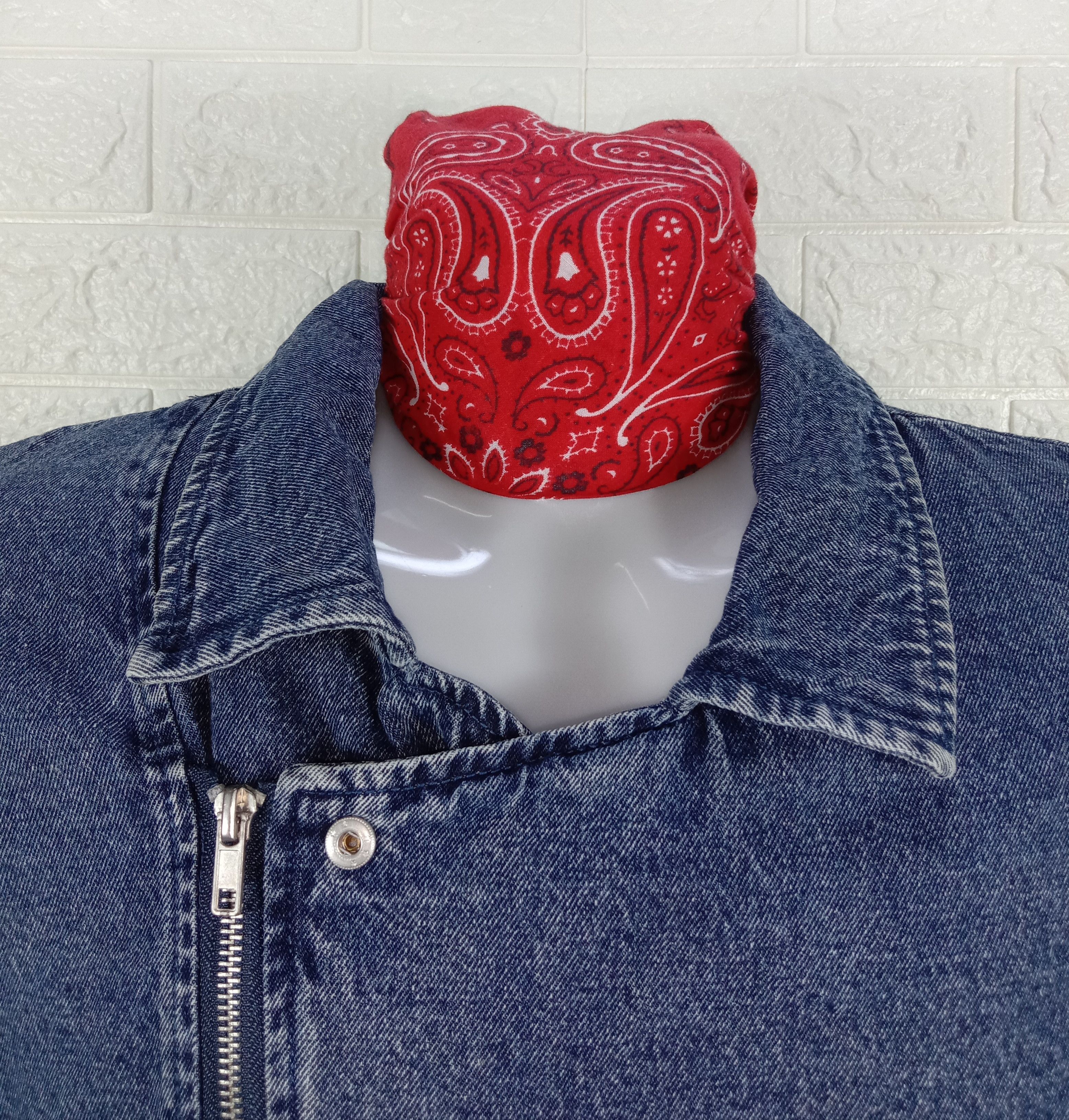 Japanese Brand Vintage Japanese Brand Zipper Denim Jacket Size L / US 10 / IT 46 - 4 Thumbnail