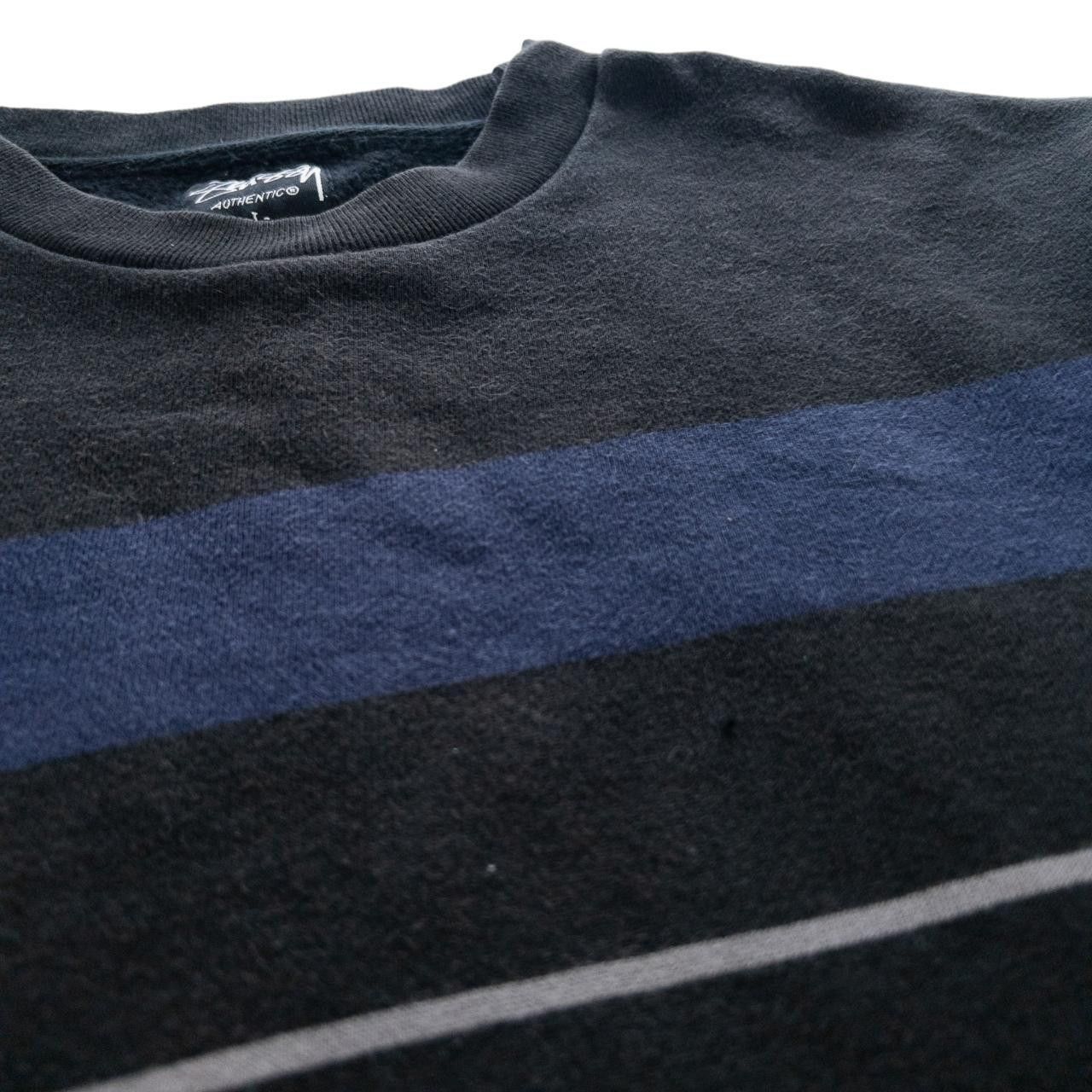 Stussy Vintage Stussy Striped Crew Neck Jumper Size L Size US L / EU 52-54 / 3 - 7 Thumbnail