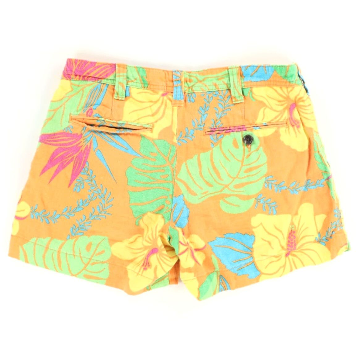 Polo Ralph Lauren Polo Ralph Lauren Linen Twill Shorts Orange Floral Women's 0 Size 25" / US 0 / IT 36 - 4 Thumbnail