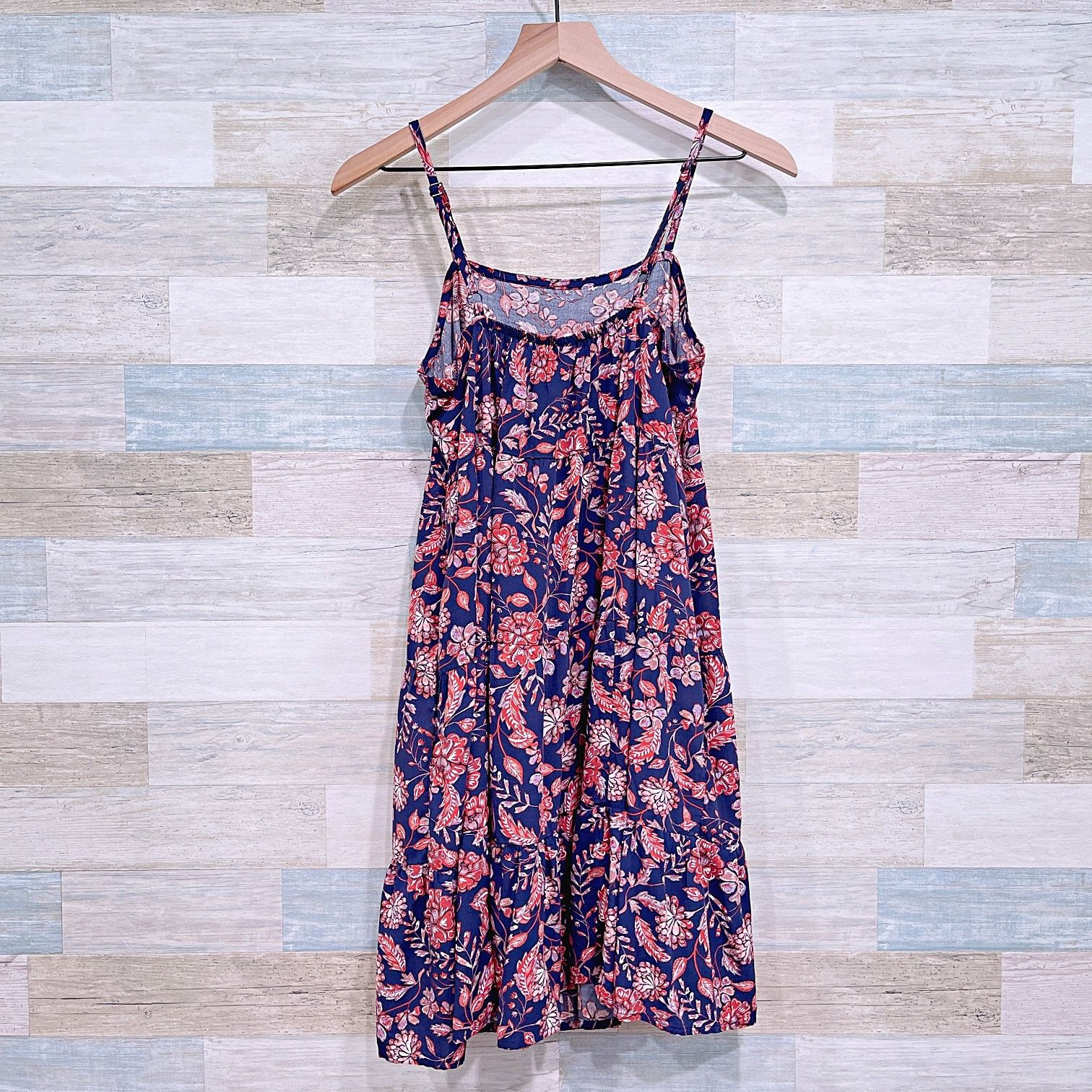 Old Navy OLD NAVY Paisley Mini Cami Sundress Blue Red Womens Small Size S / US 4 / IT 40 - 4 Thumbnail