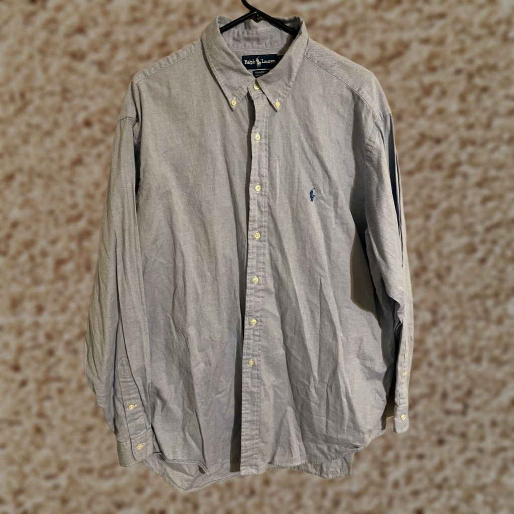 Polo Ralph Lauren Polo Ralph Lauren Yarmouth Blue L/S Button Up Dress Shirt Men's 17.5 35 Size 48R - 1 Thumbnail
