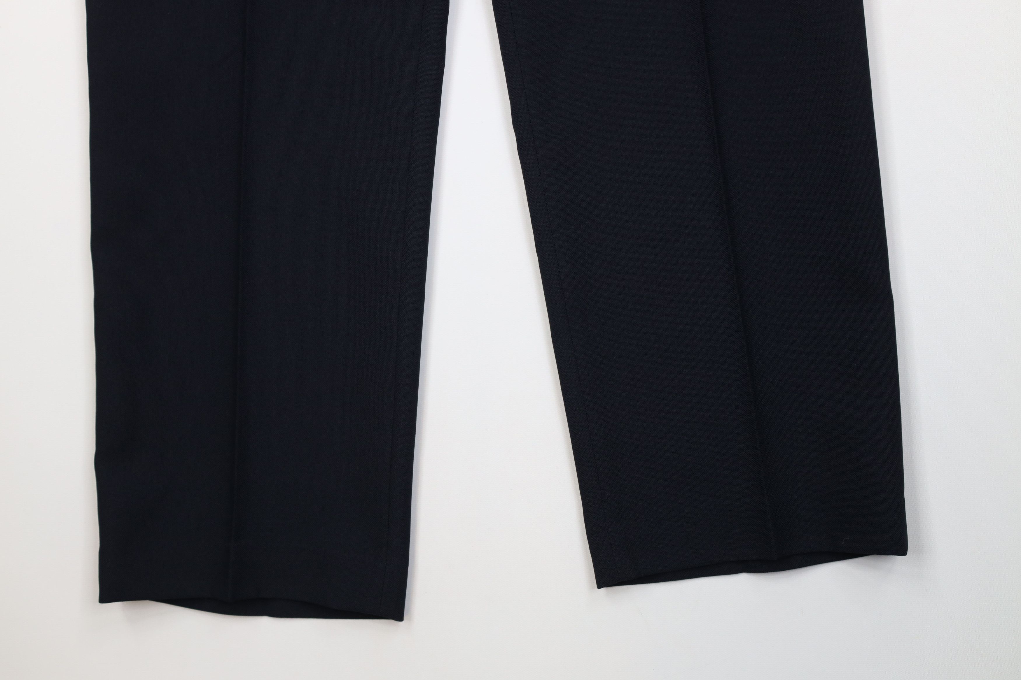 Vintage Vintage 70s Streetwear Flared Wide Leg Chino Pants Navy Blue Size US 38 / EU 54 - 4 Thumbnail