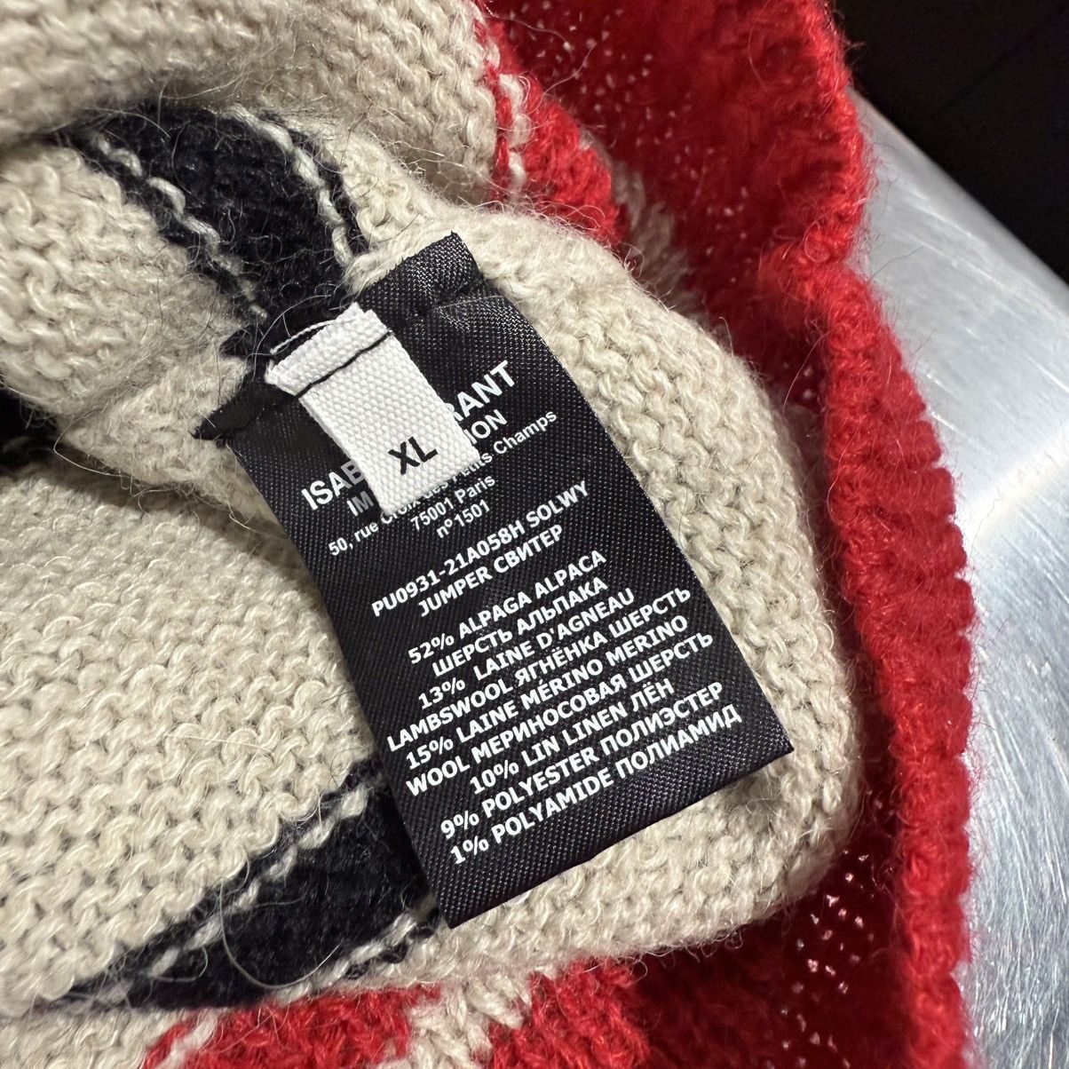 Isabel Marant Solwy Striped Alpaca-Blend Sweater Size US XL / EU 56 / 4 - 3 Thumbnail