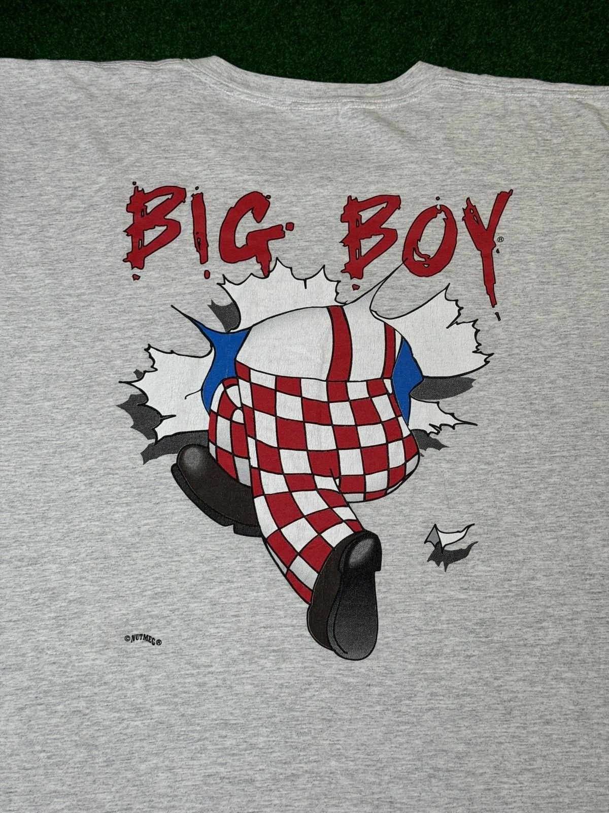 Nutmeg × Vintage Vintage 90s Big Boy Restaurant Break Through T Shirt Size US XL / EU 56 / 4 - 4 Thumbnail