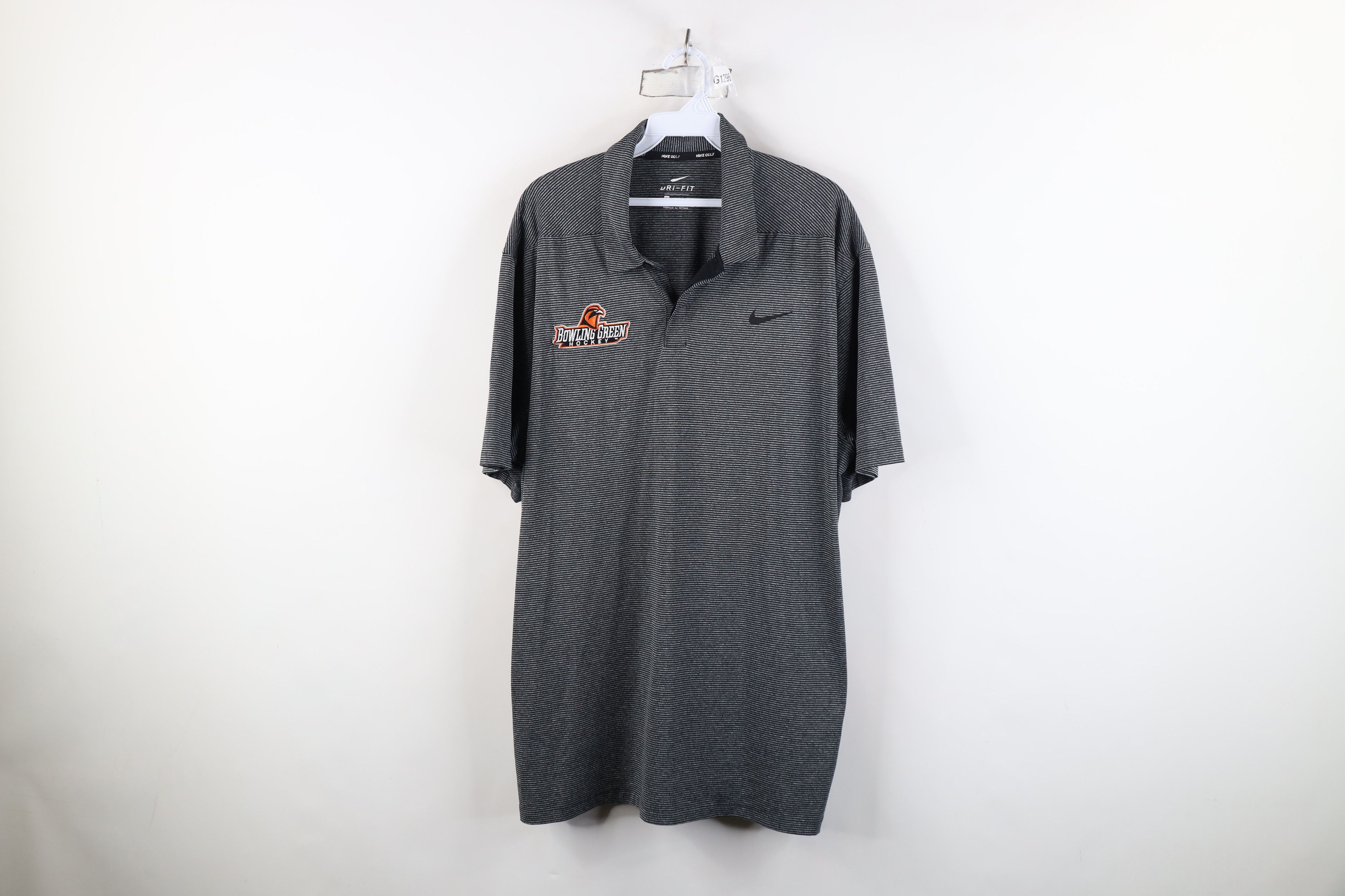 Nike Nike Bowling Green State University Hockey Polo Shirt Stripe Size US XL / EU 56 / 4 - 1 Thumbnail