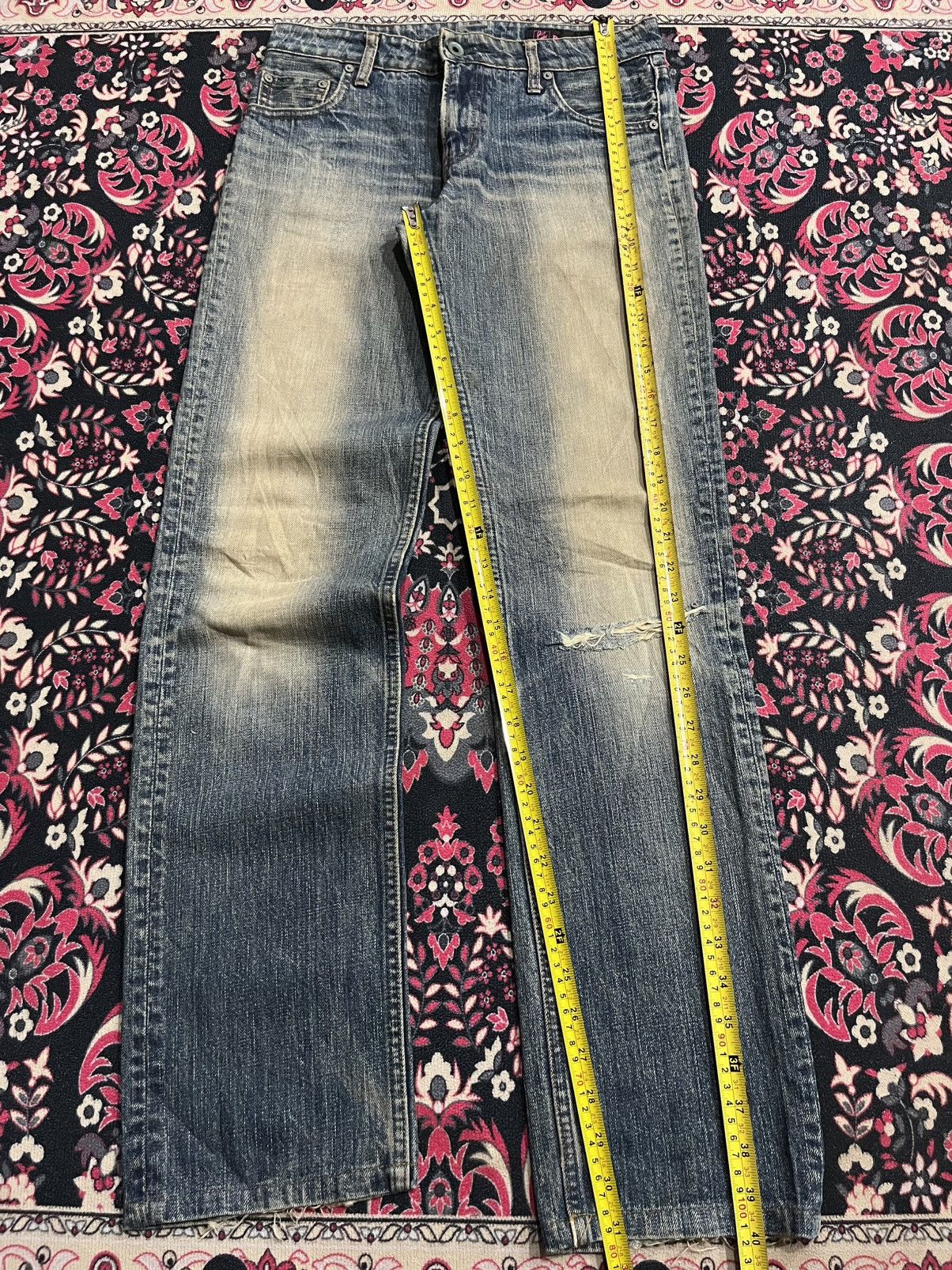 Japanese Brand Japanese Brand Rusty Blue Faded Washed Distressed Jeans Size 26" / US 2 / IT 38 - 10 Thumbnail