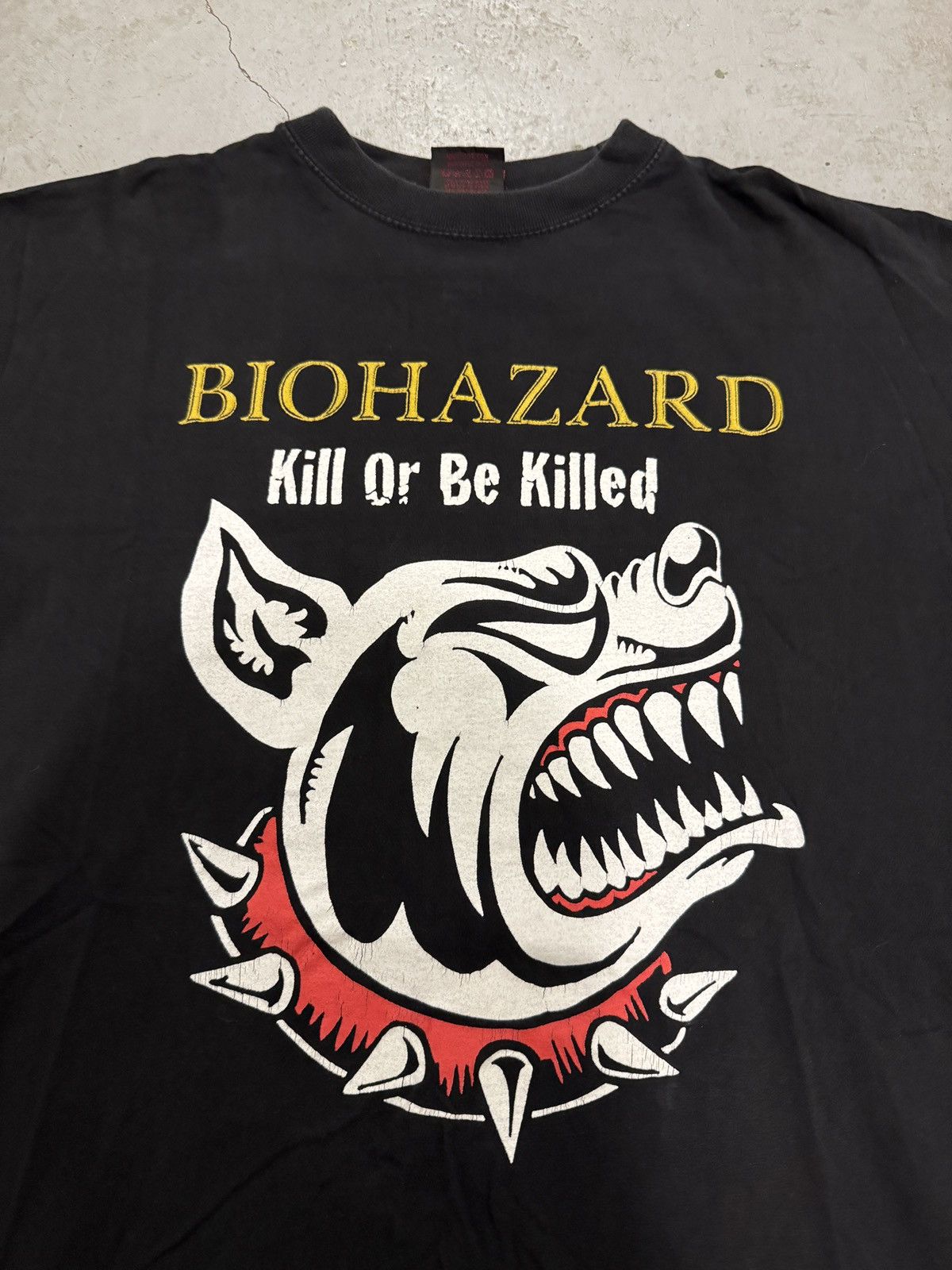 Band Tees *RARE* FIEND ENGLAND BIOHAZARD HARDCORE BAND TEE KILL XL Size US XL / EU 56 / 4 - 7 Thumbnail