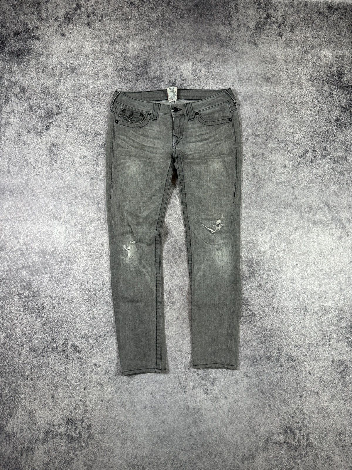 True Religion Y2K vintage true religion Julie jeans denim Streetwear Alt Size 29" - 4 Thumbnail