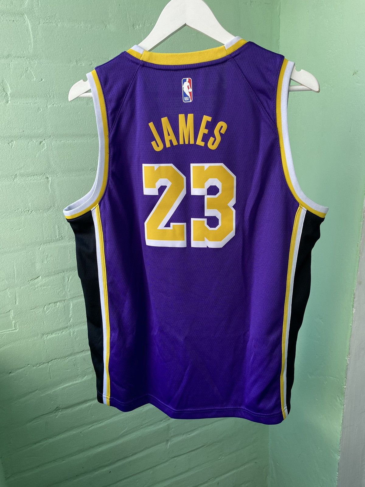 Jordan Brand #23 James L.A.Lakers Jordan Brand NBA Basketball Jerseys Size US XL / EU 56 / 4 - 9 Thumbnail