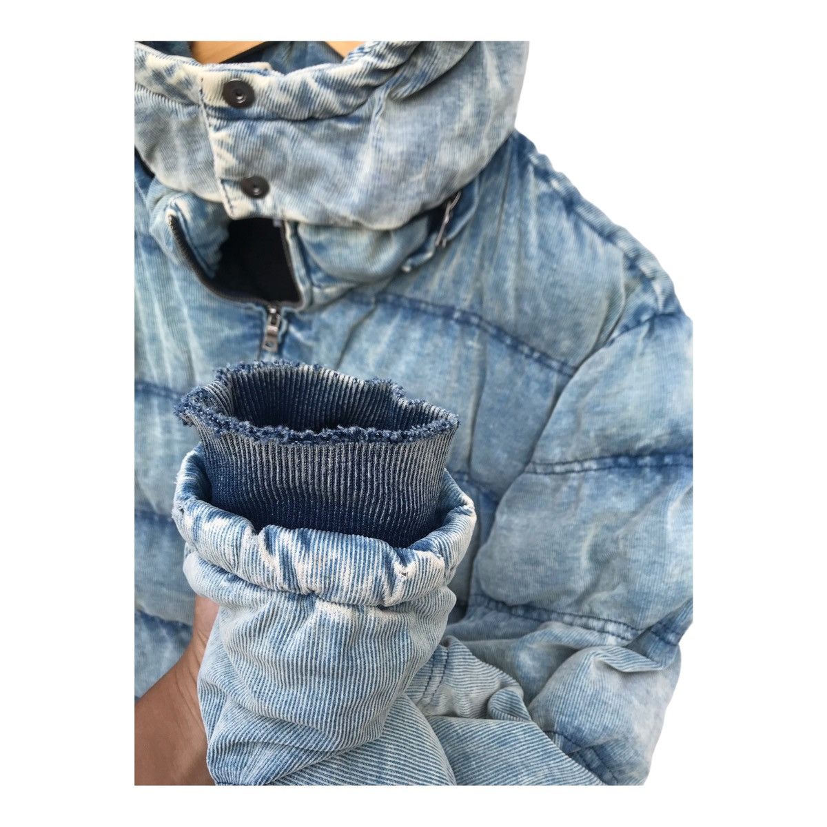 Japanese Brand Growth by Grail Faded Puffer Jacket Hoodie Size US M / EU 48-50 / 2 - 7 Thumbnail