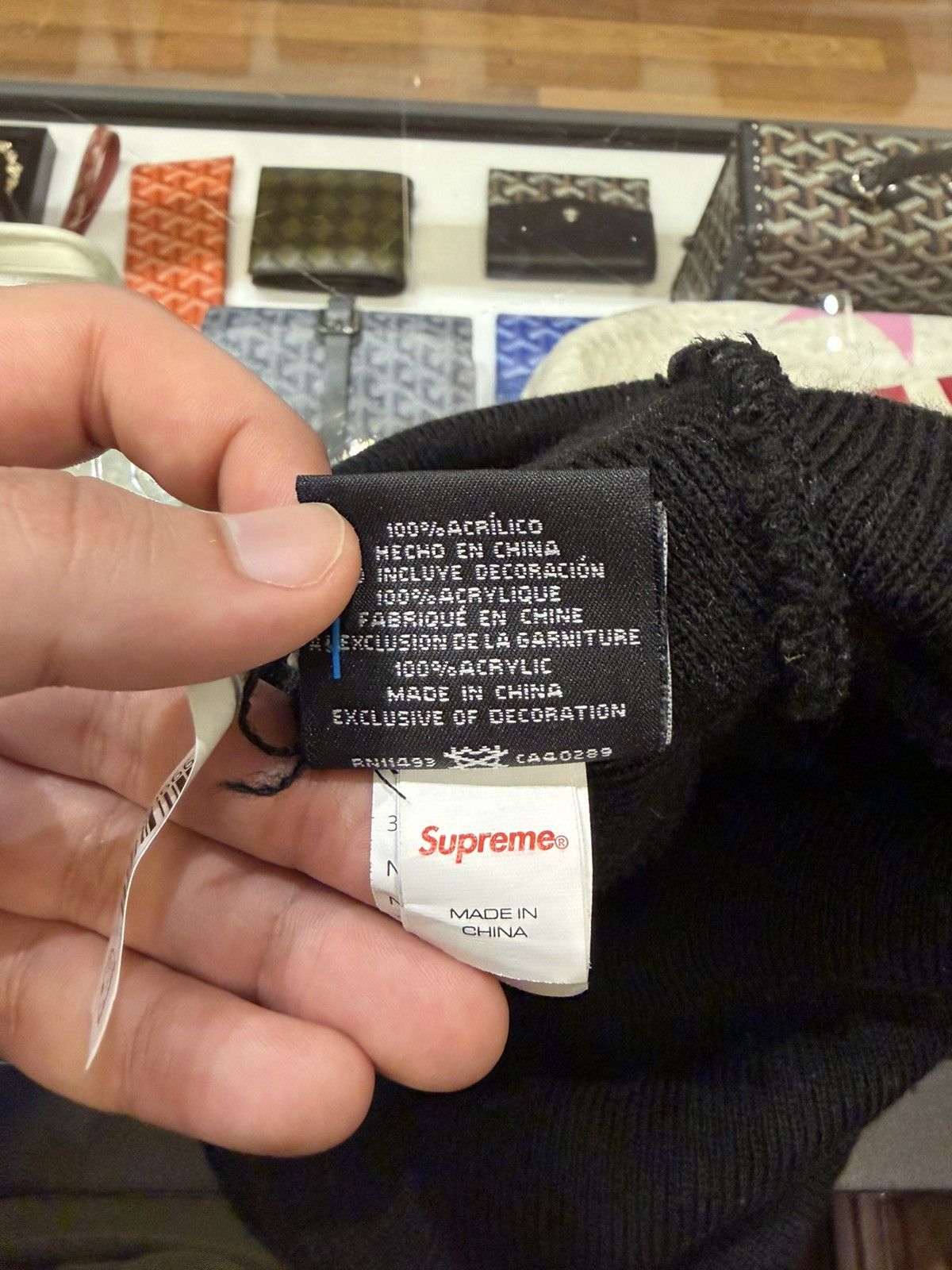 New Era × Supreme New Era x Supreme Script Logo Beanie Size ONE SIZE - 5 Thumbnail