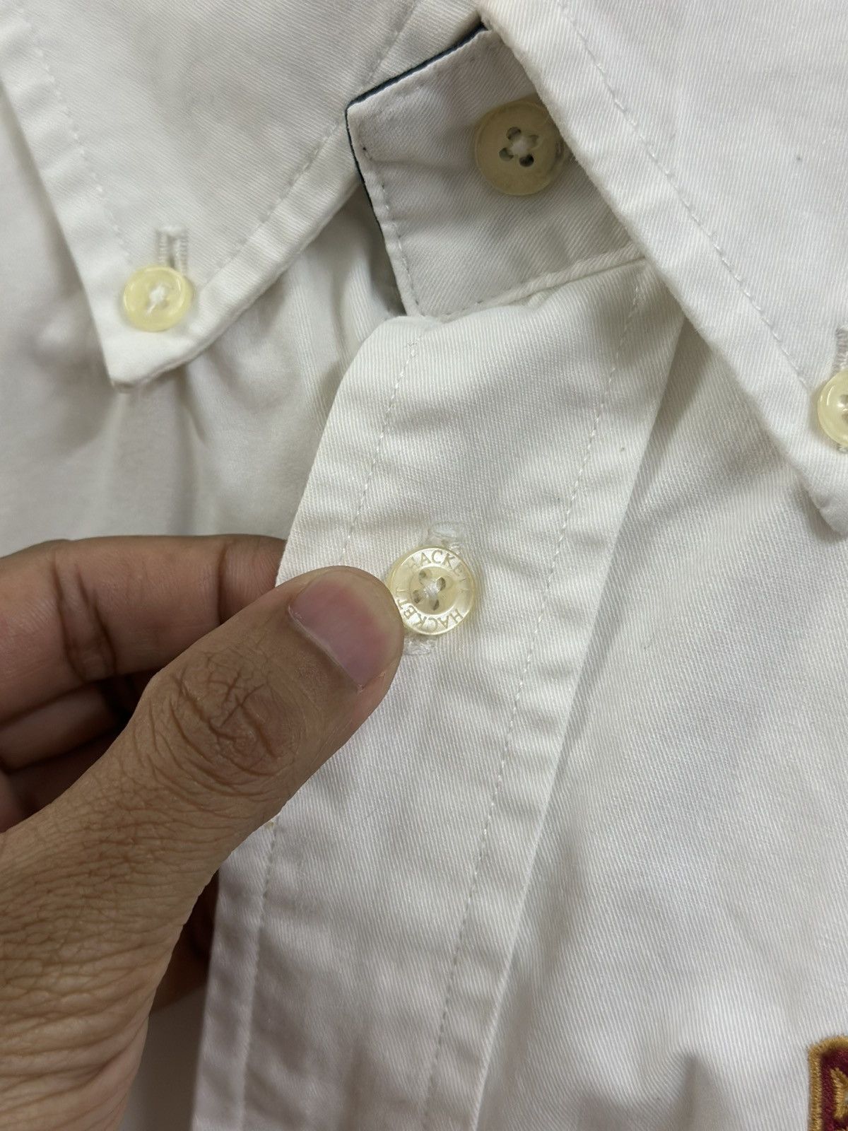 Hackett Rare And Beautiful Hackett London Army Polo White Shirt Size US XL / EU 56 / 4 - 8 Thumbnail