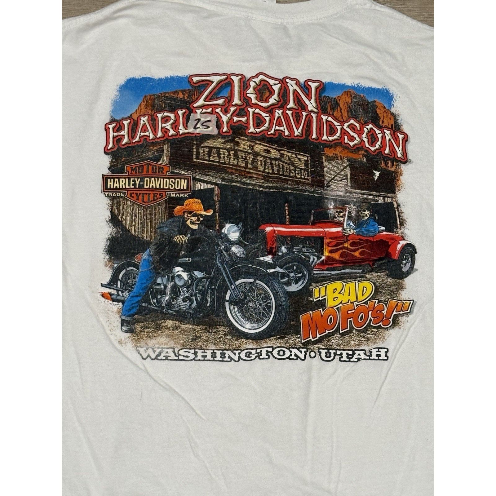 Harley Davidson Harley Davidson Biker Pocket Tee Shirt Men’s XL Georgia Zion Size US XL / EU 56 / 4 - 4 Thumbnail