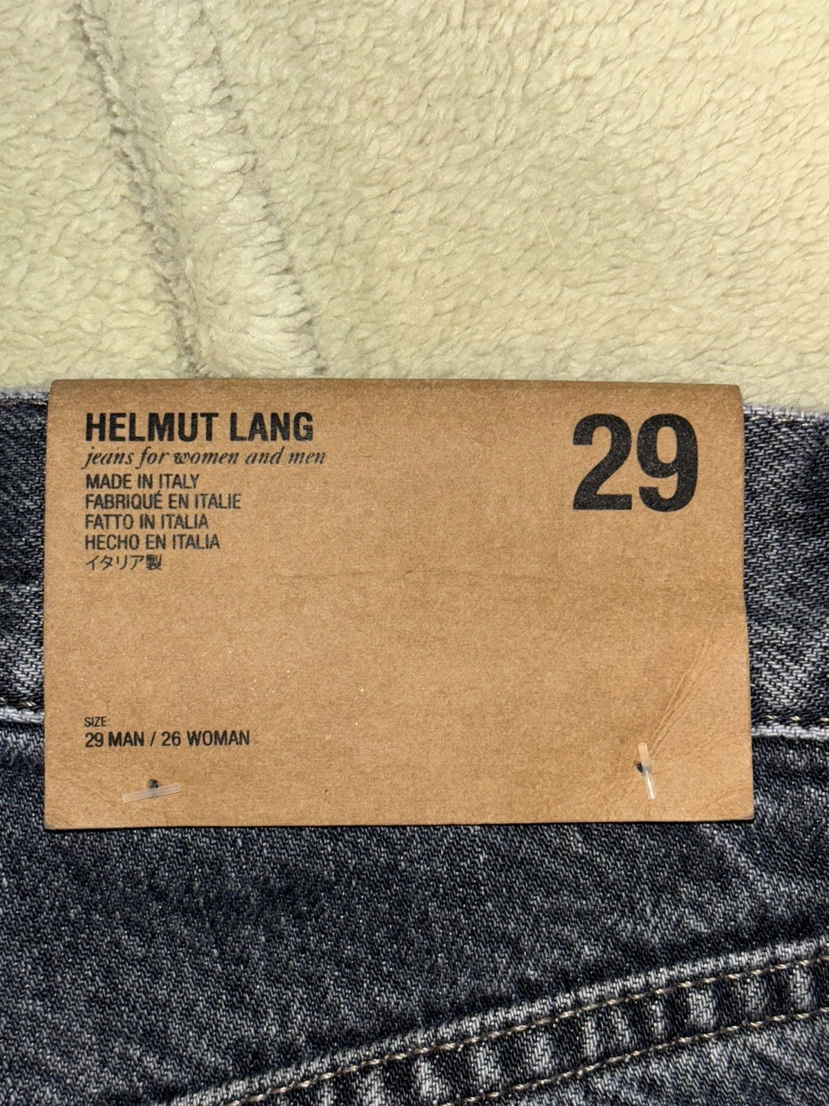 Helmut Lang Helmut lang stone washed black denim jeans 29 x 35 Size US 29 - 4 Thumbnail
