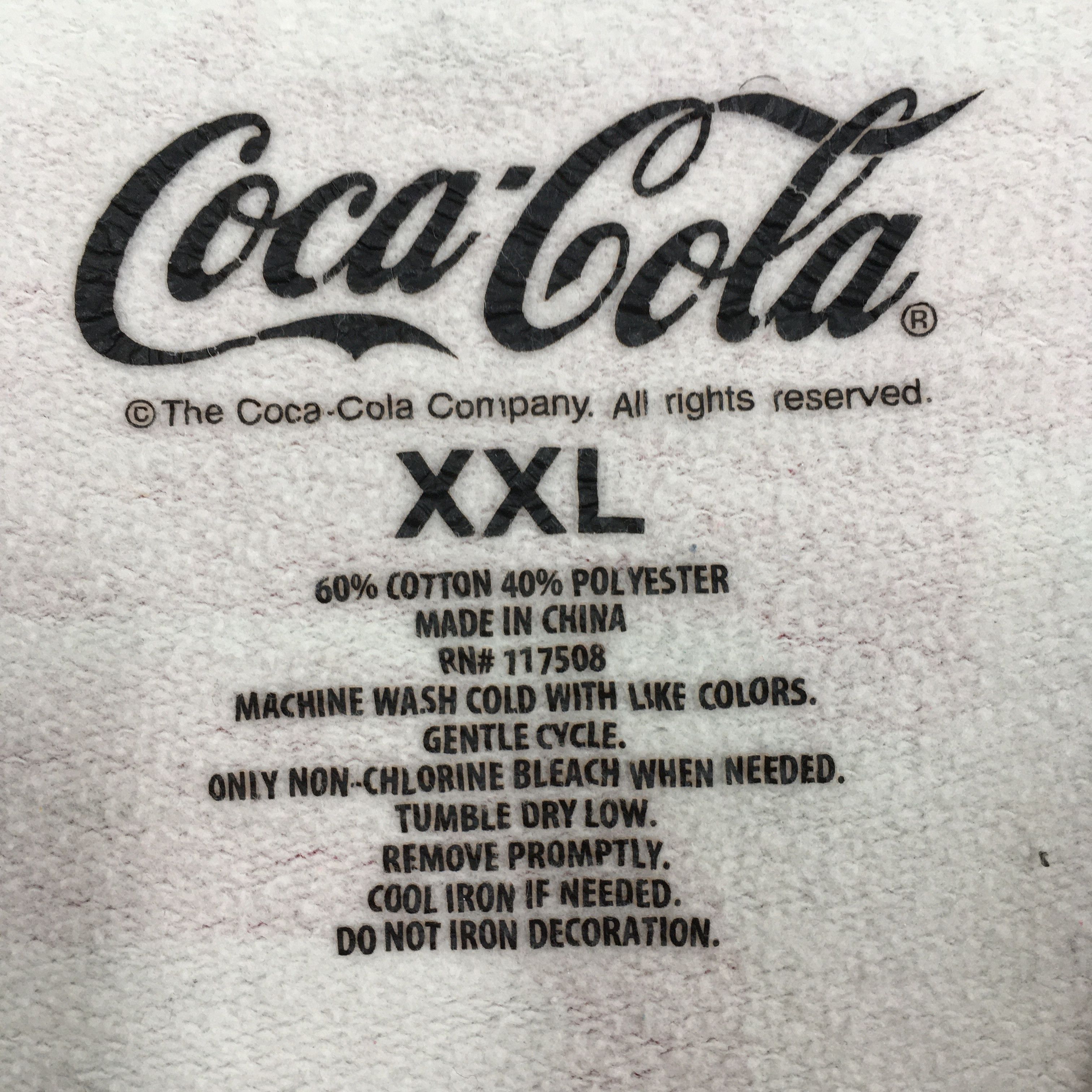 Coca Cola Vintage Coca Cola Carbonated Drink Sweatshirt XXLarge Size US XXL / EU 58 / 5 - 3 Thumbnail