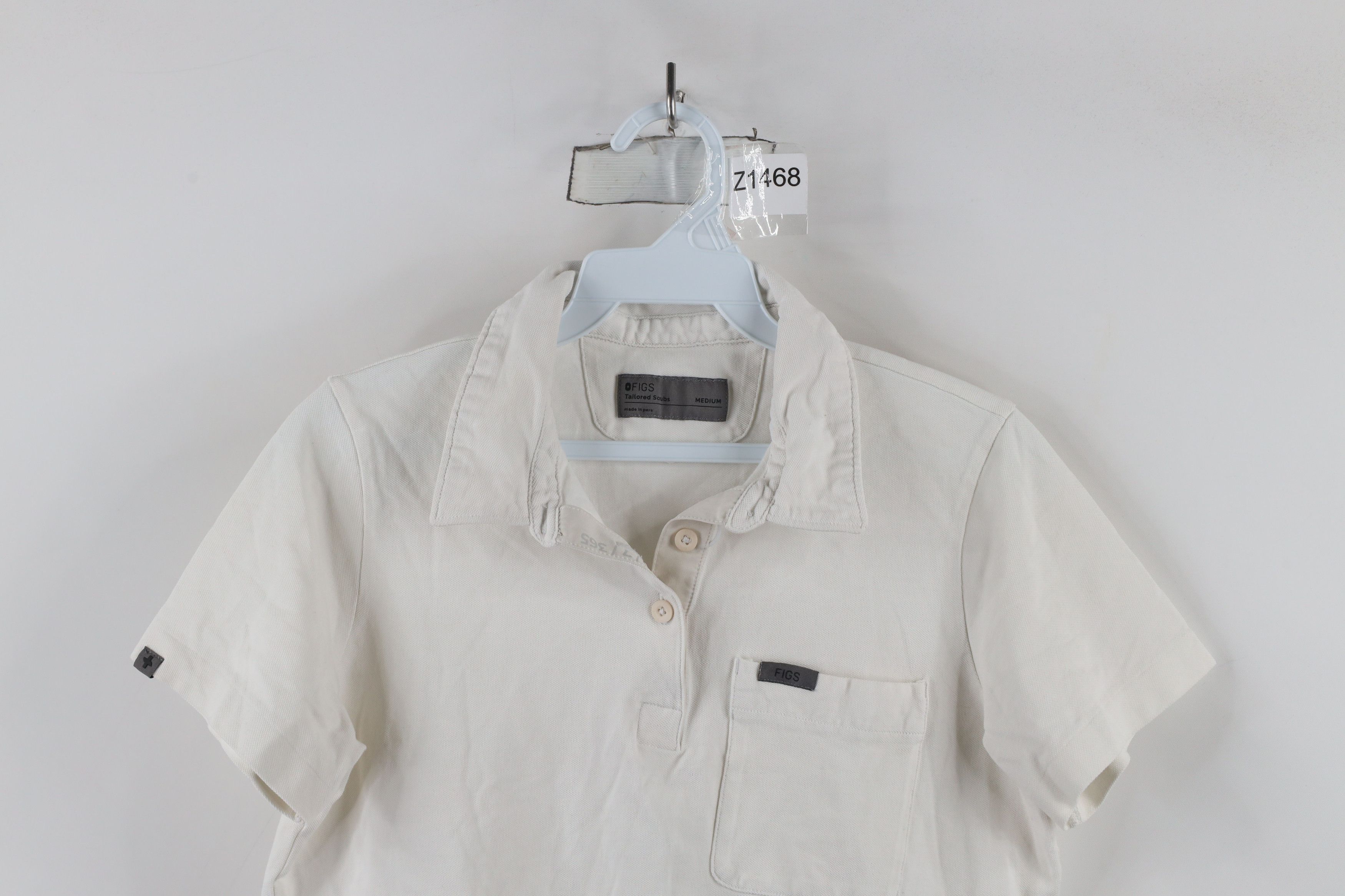 Vintage Figs Tailored Scrubs Short Sleeve Nurse Desk Polo Shirt Size M / US 6-8 / IT 42-44 - 2 Thumbnail