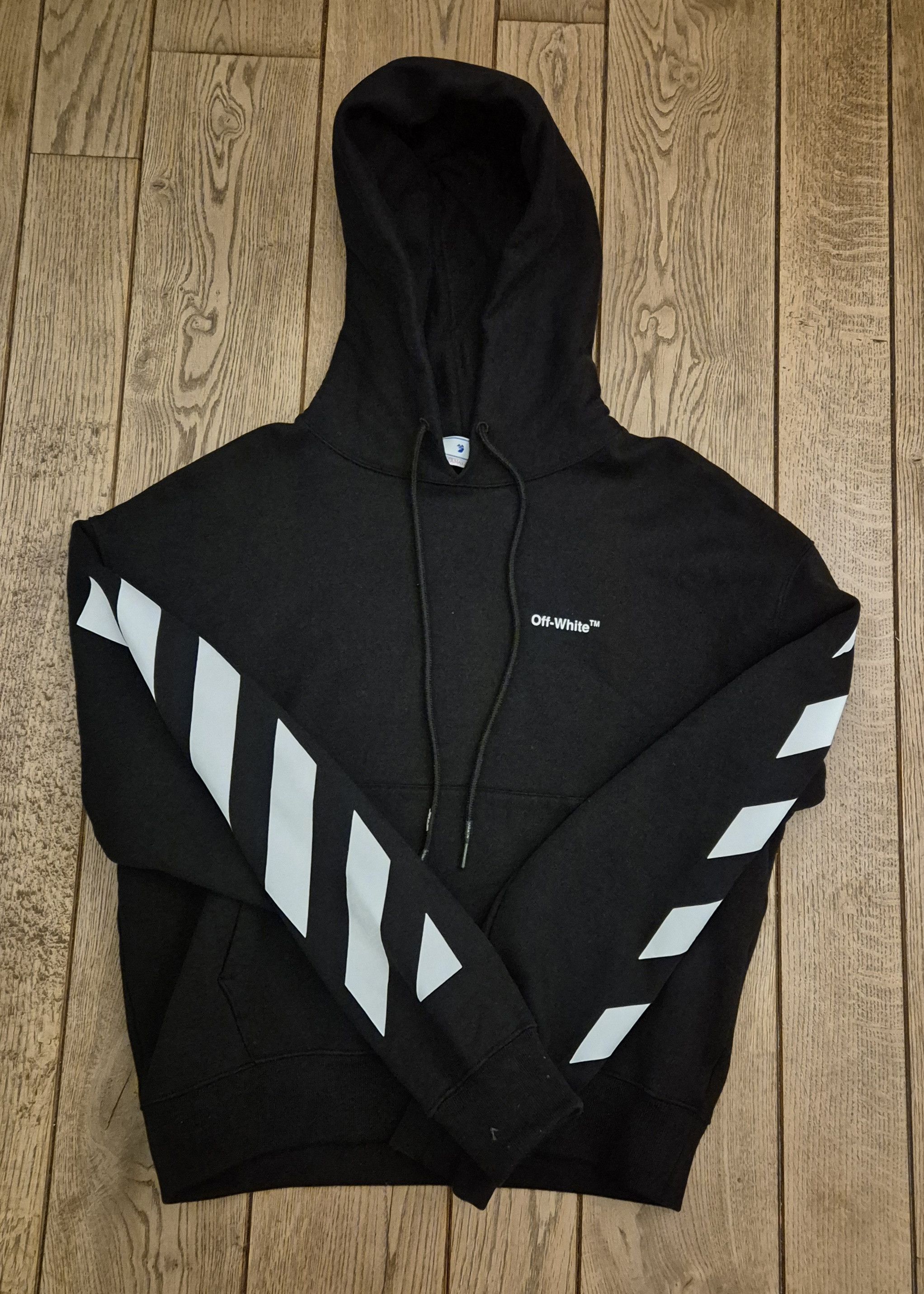 Off-White Off White Diagonal Helvetica Oversized Hoodie Size US XS / EU 42 / 0 - 1 Thumbnail