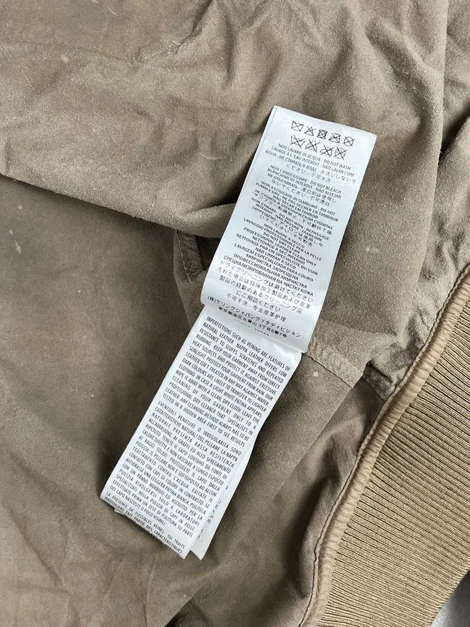 Gucci 2000s Gucci Beige Leather Bomber Jacket Size US M / EU 48-50 / 2 - 13 Thumbnail