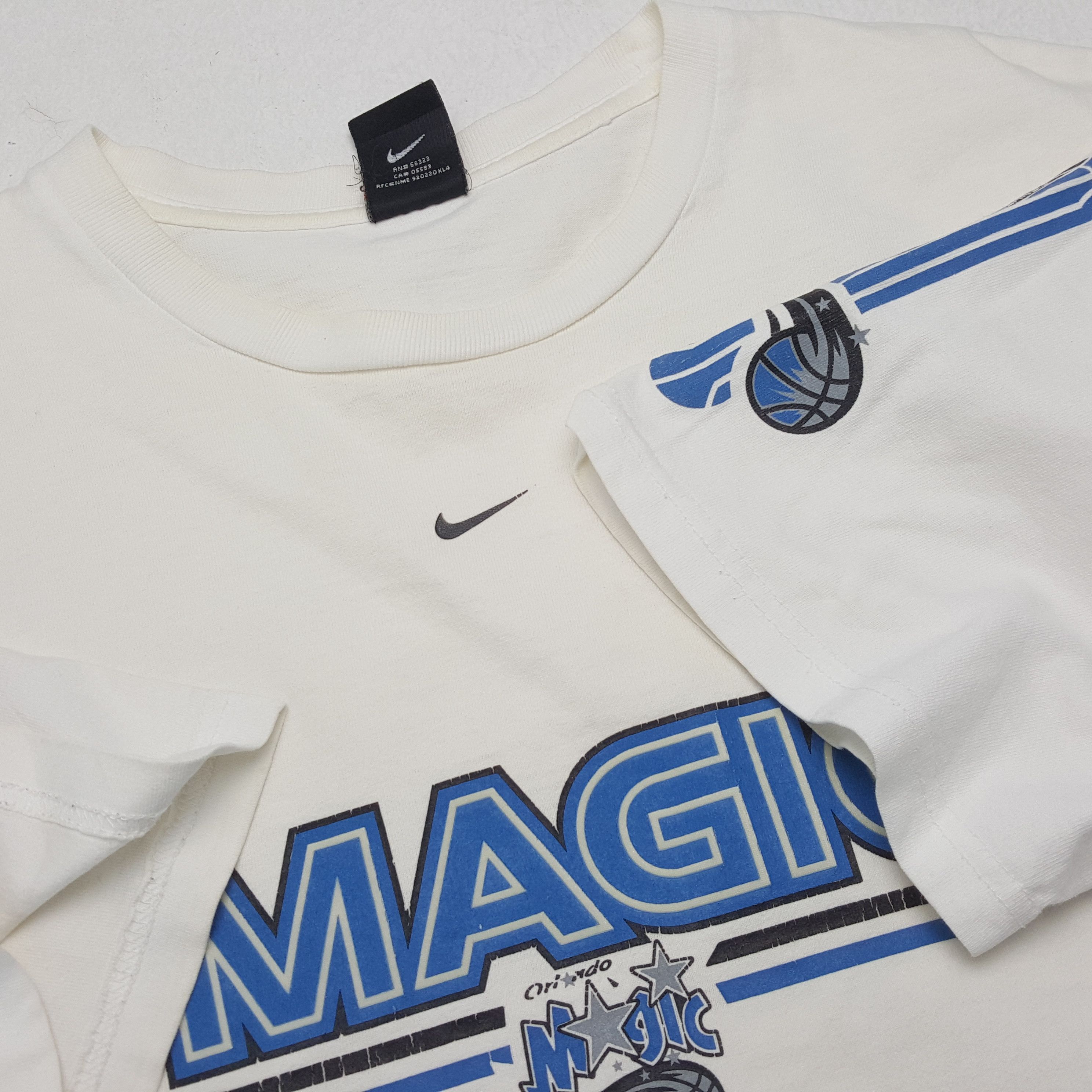 NBA × Nike × Vintage NIKE MAGIC ORLANDO Basketball NBA Center Logo Design Tshirt Size US XXL / EU 58 / 5 - 6 Thumbnail