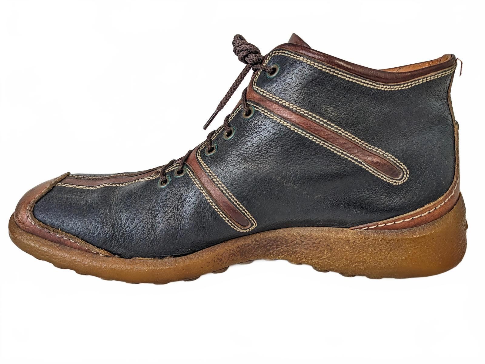 Barracuda Barracuda Old Sail Men Ankle Boots Italy | Black Brown US 8 Size US 8 / EU 41 - 8 Thumbnail